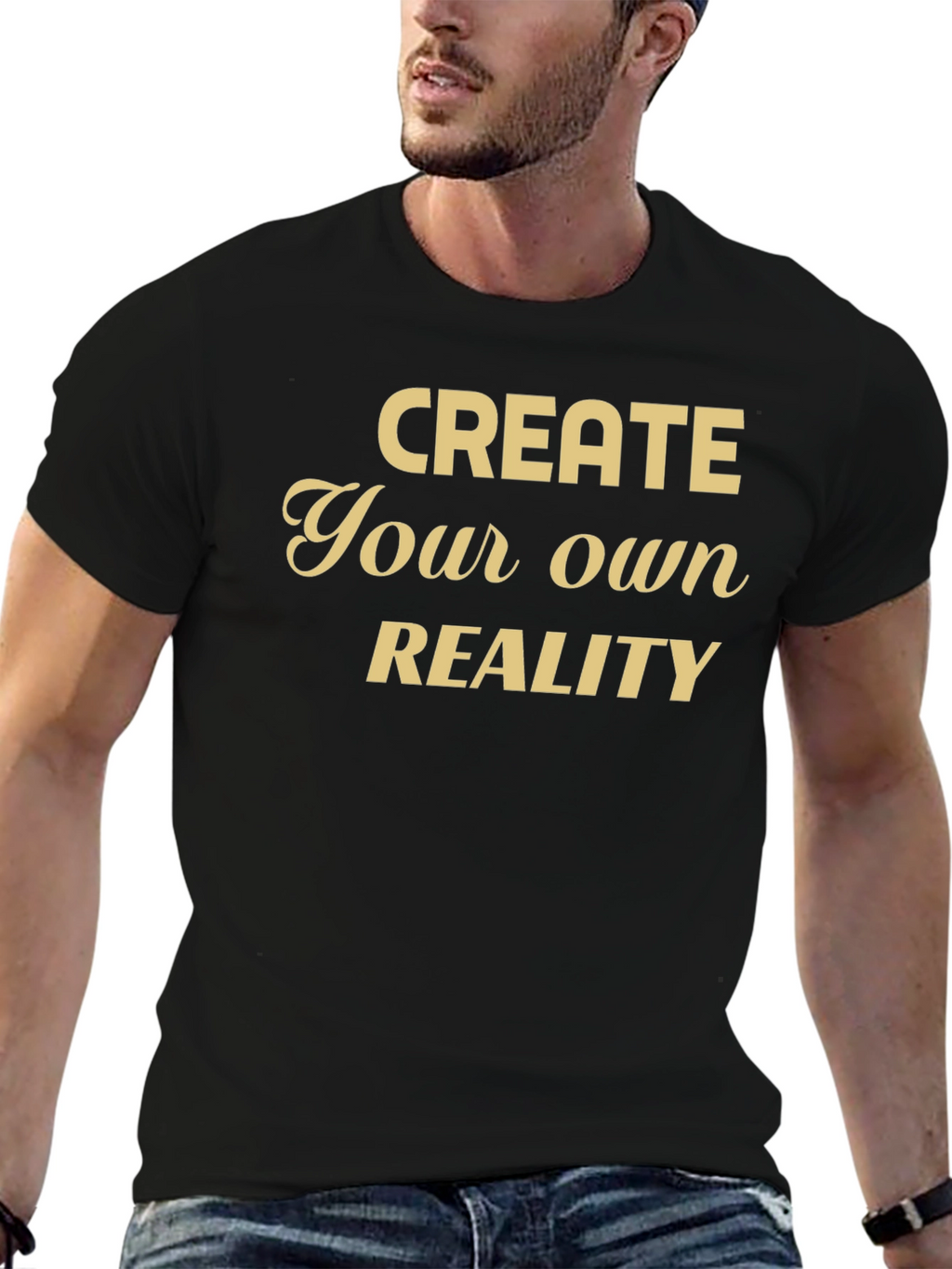 Create Your Own Reality Graphic Tee - Black