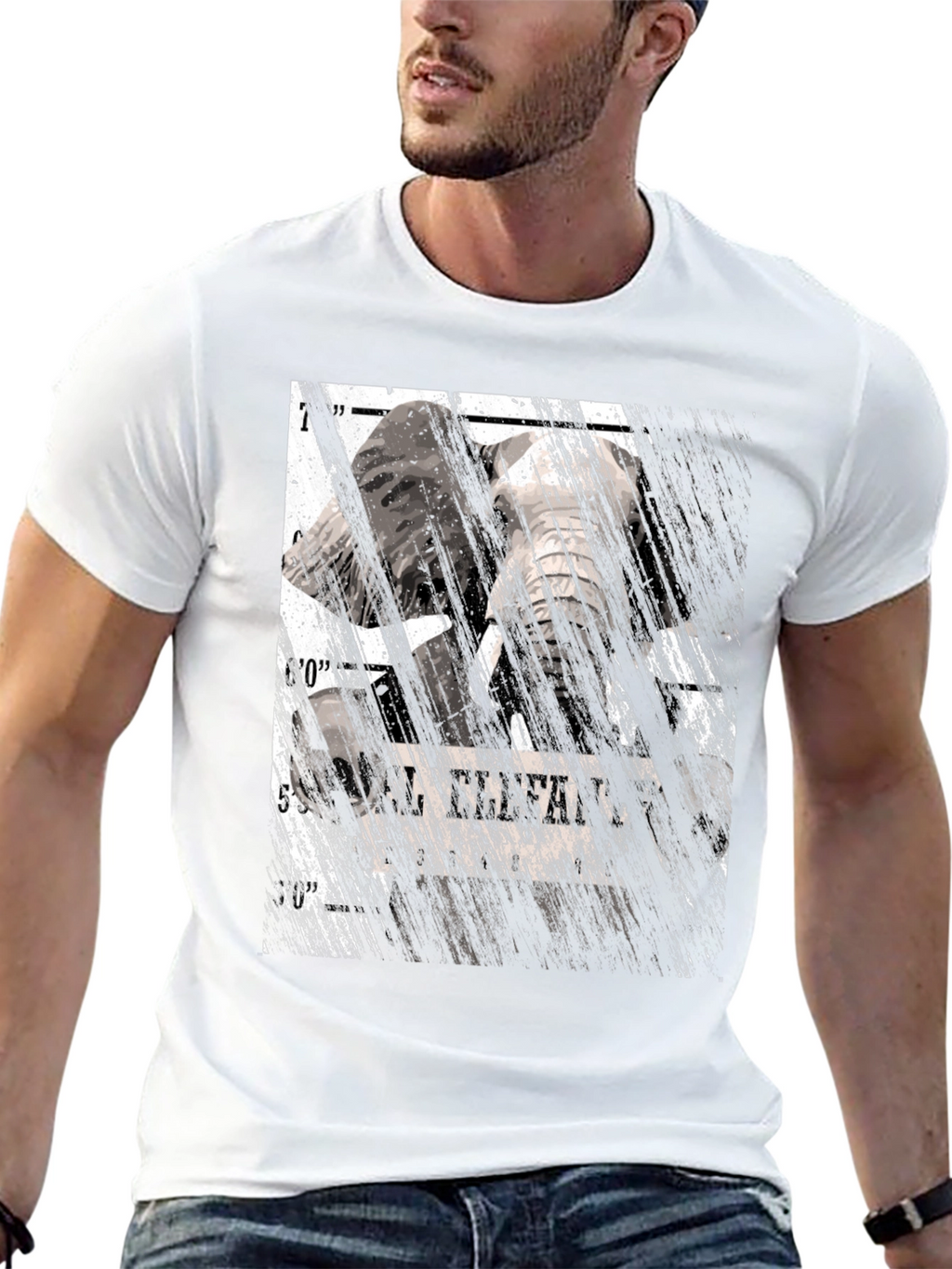 Elephant Mugshot Graphic Tee