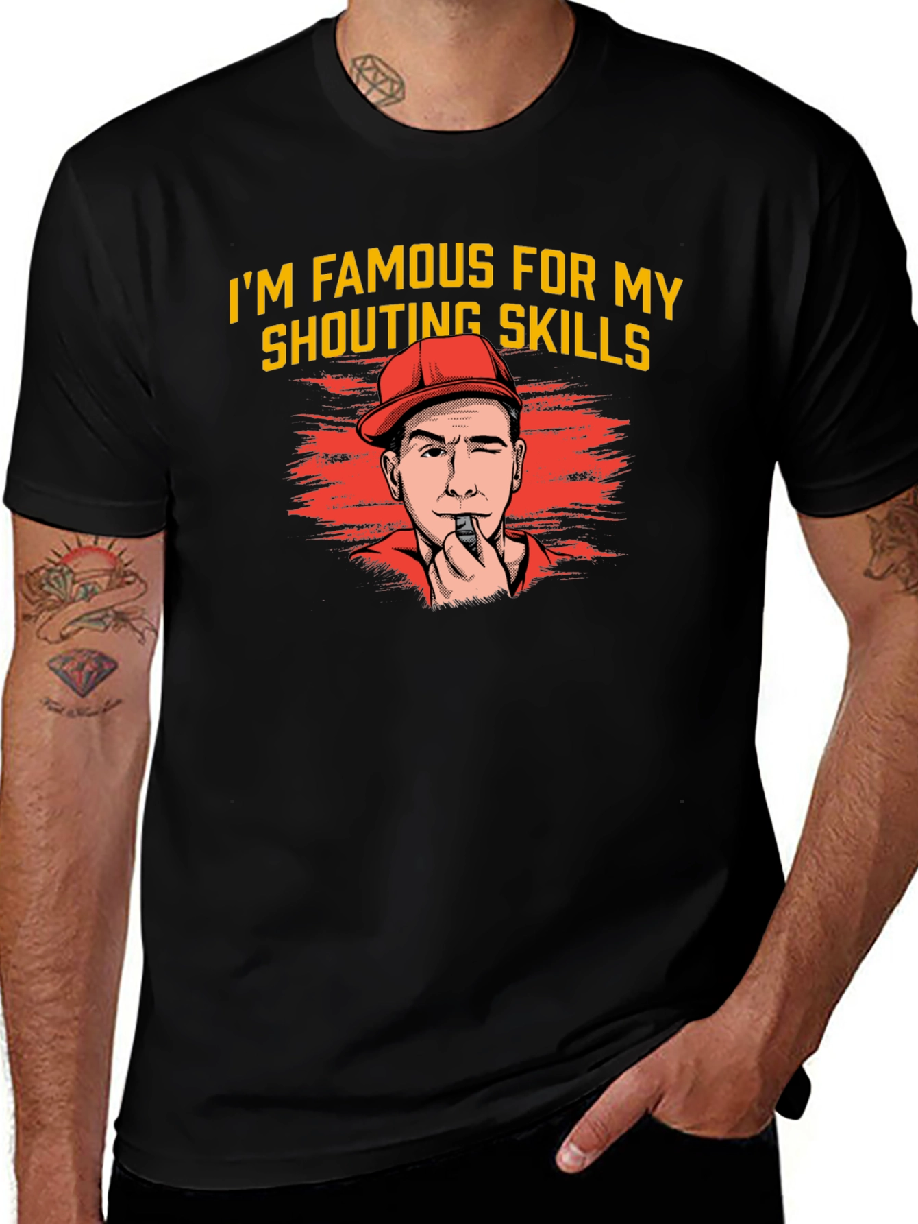 Shouting Skills Graphic Tee - Funny Referee T-Shirt