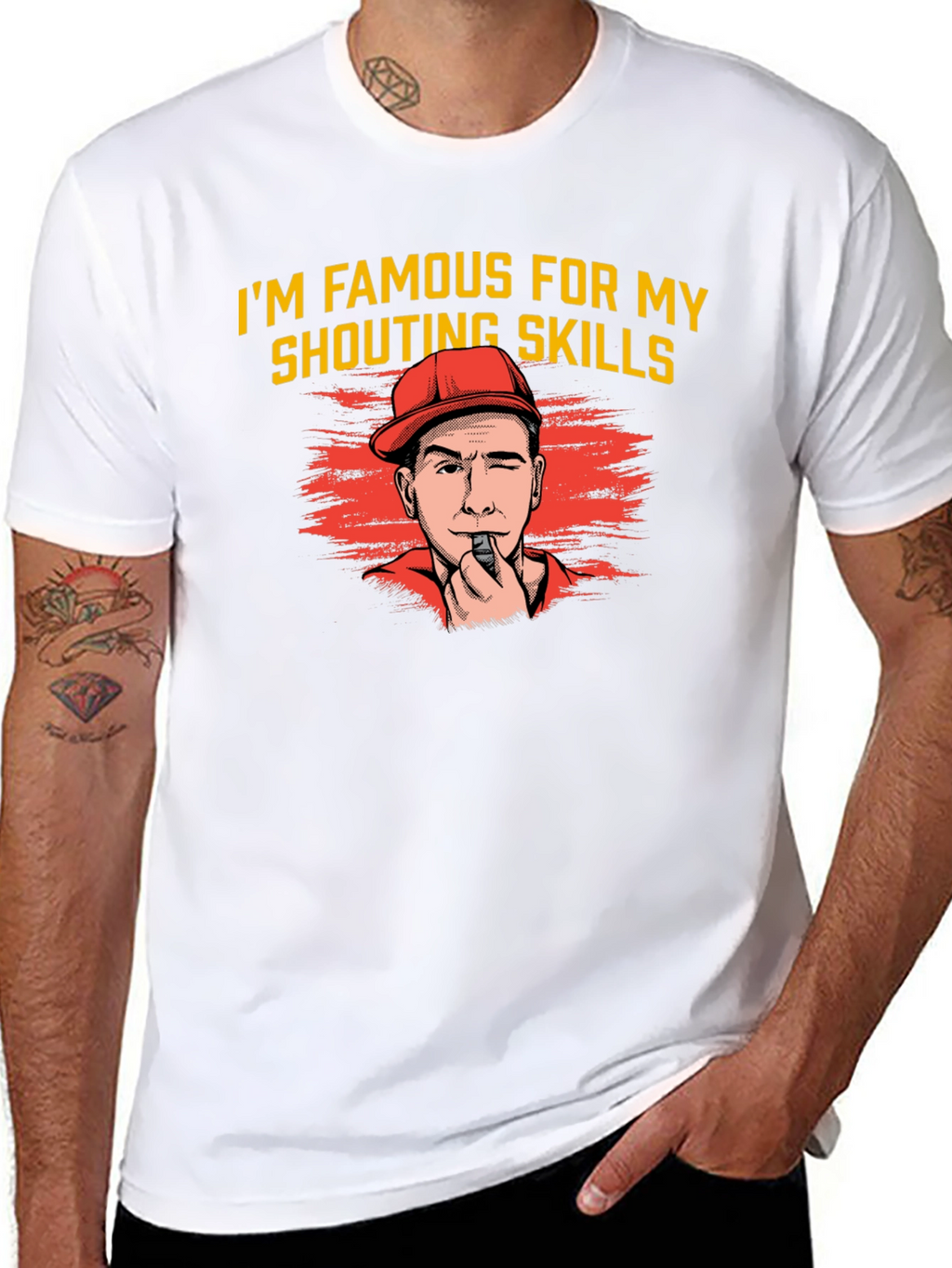 Shouting Skills Graphic Tee - Funny Referee T-Shirt