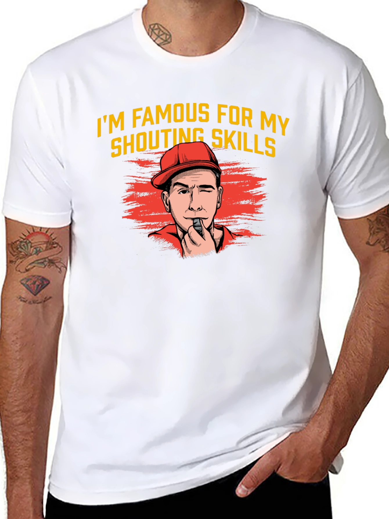Shouting Skills Graphic Tee - Funny Referee T-Shirt