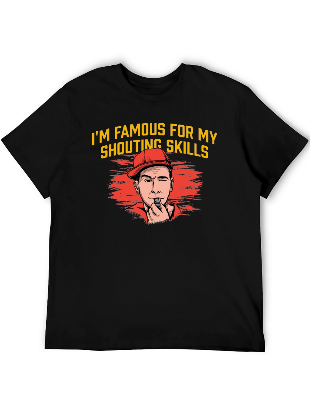 Shouting Skills Graphic Tee - Funny Referee T-Shirt