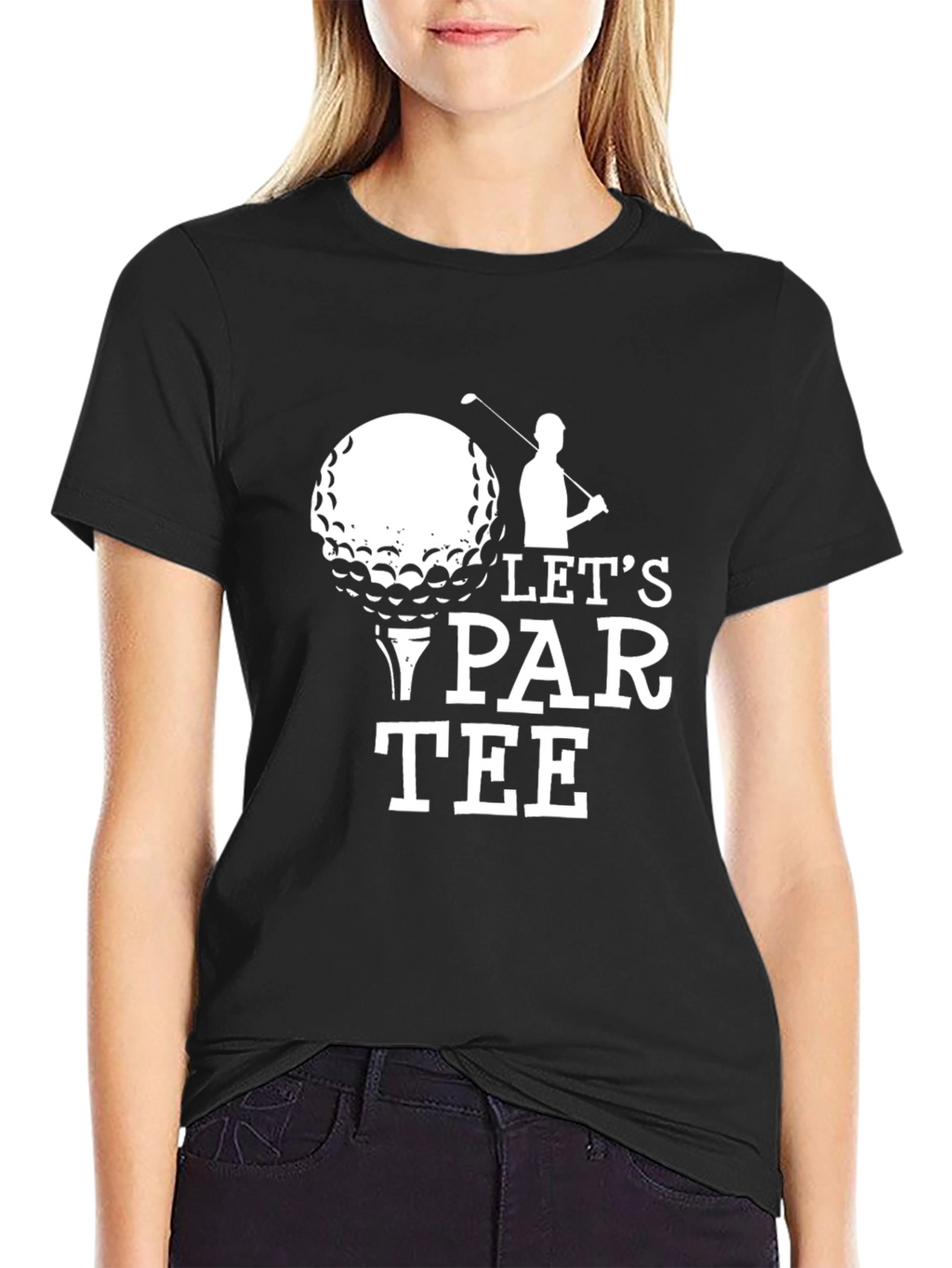 Lets Par Tee Golf T-Shirt - Black