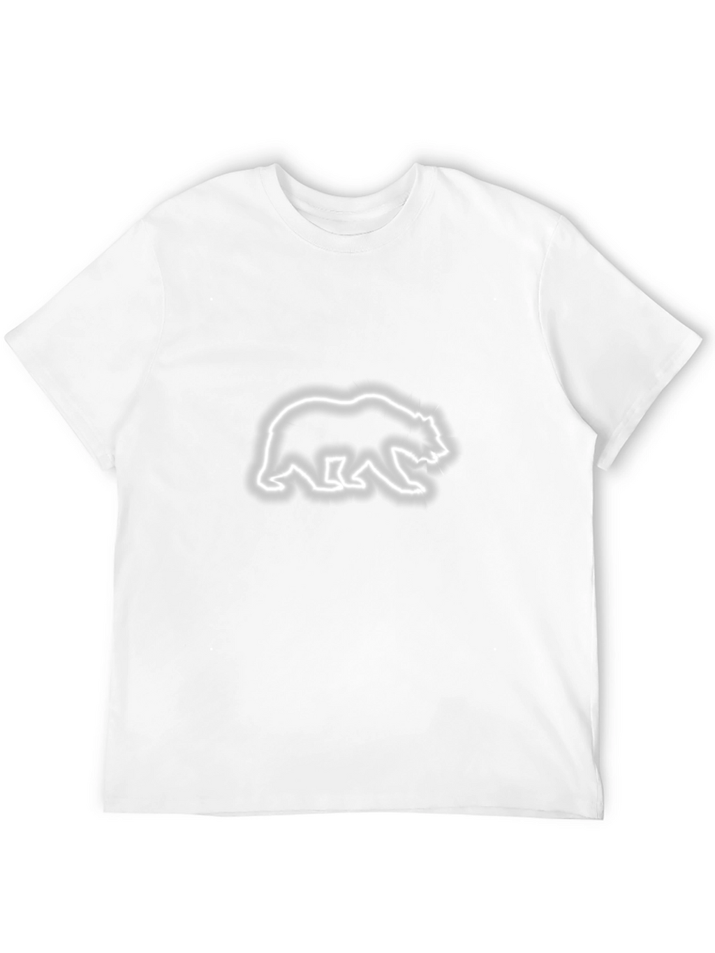 Bear Outline Graphic Tee - Casual Cool