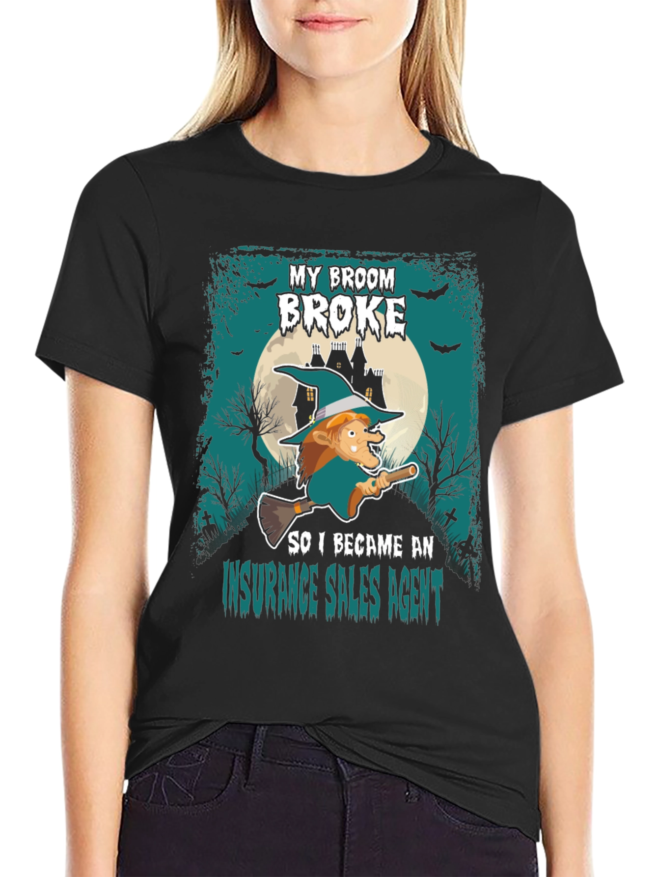 Funny Halloween Insurance Sales Agent T-Shirt