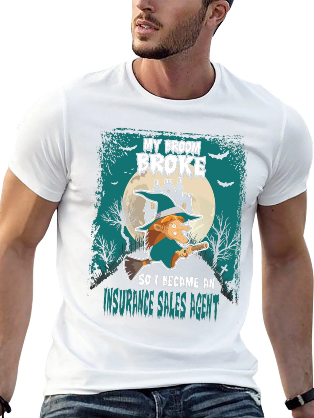 Funny Halloween Insurance Sales Agent T-Shirt