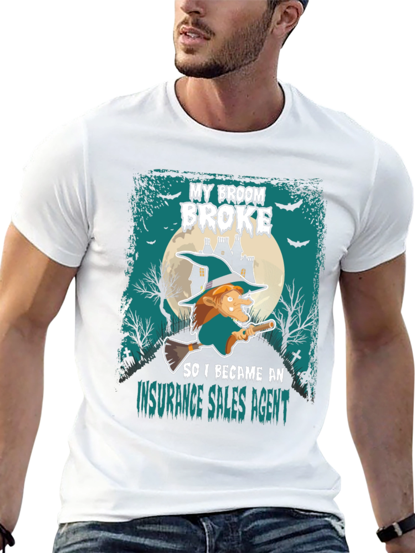 Funny Halloween Insurance Sales Agent T-Shirt