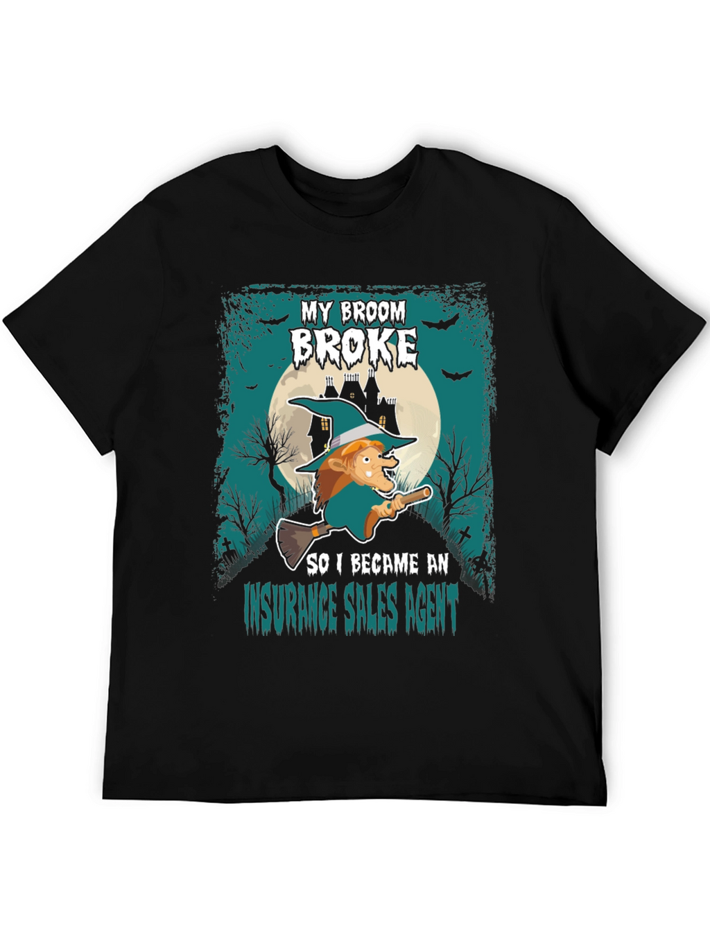 Funny Halloween Insurance Sales Agent T-Shirt