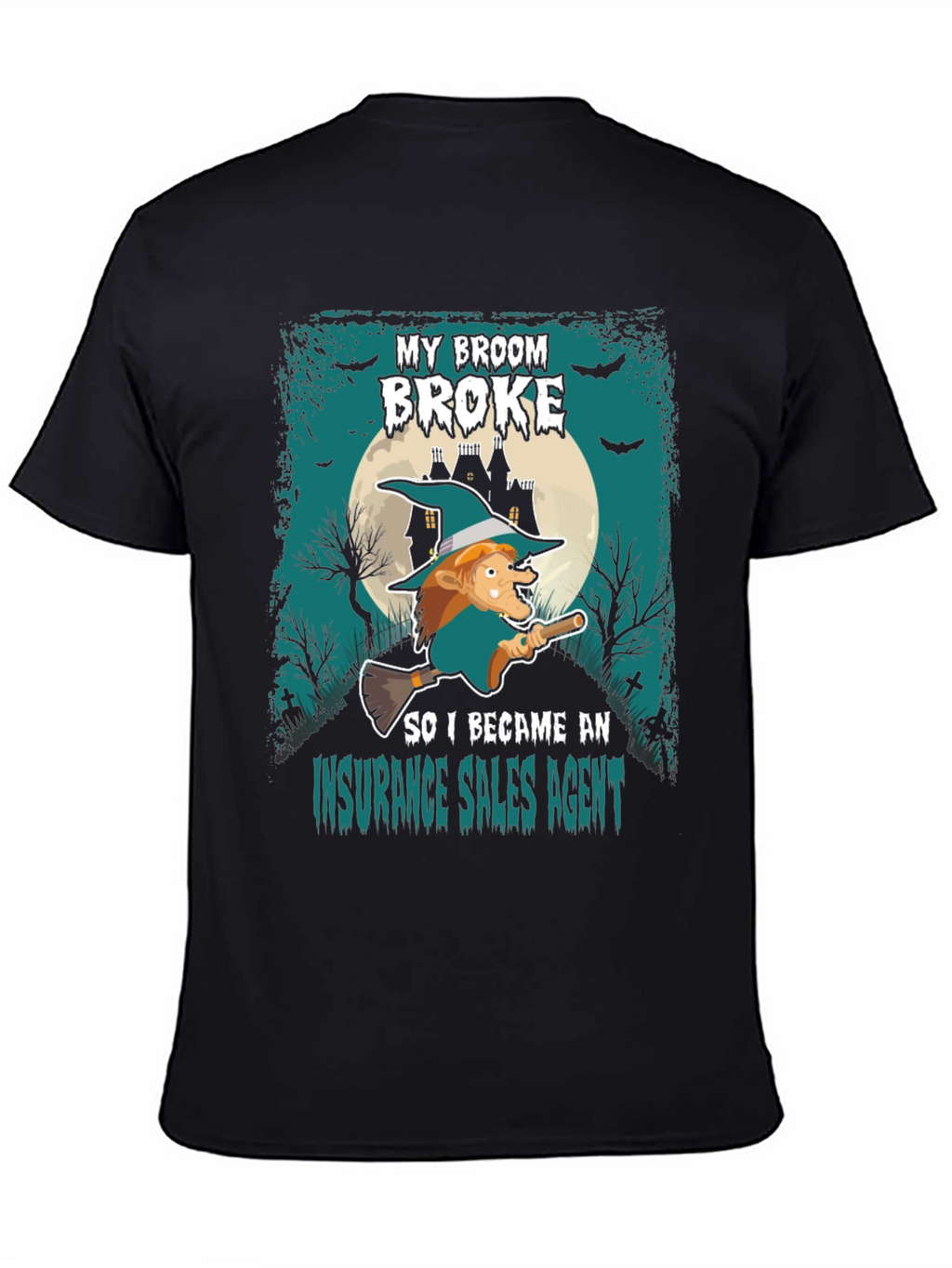 Funny Halloween Insurance Sales Agent T-Shirt