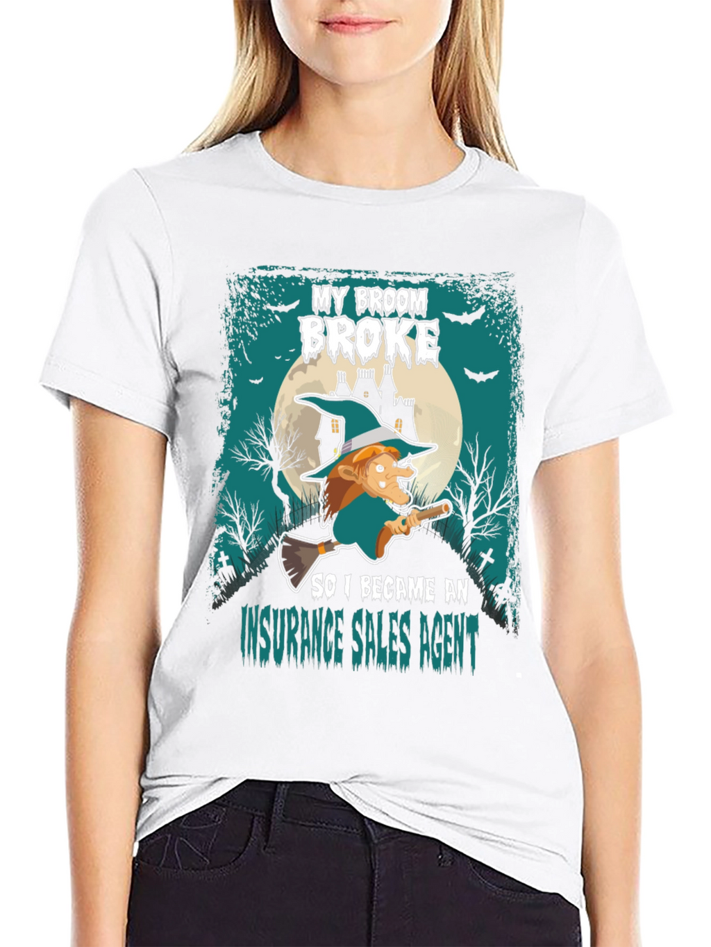 Funny Halloween Insurance Sales Agent T-Shirt