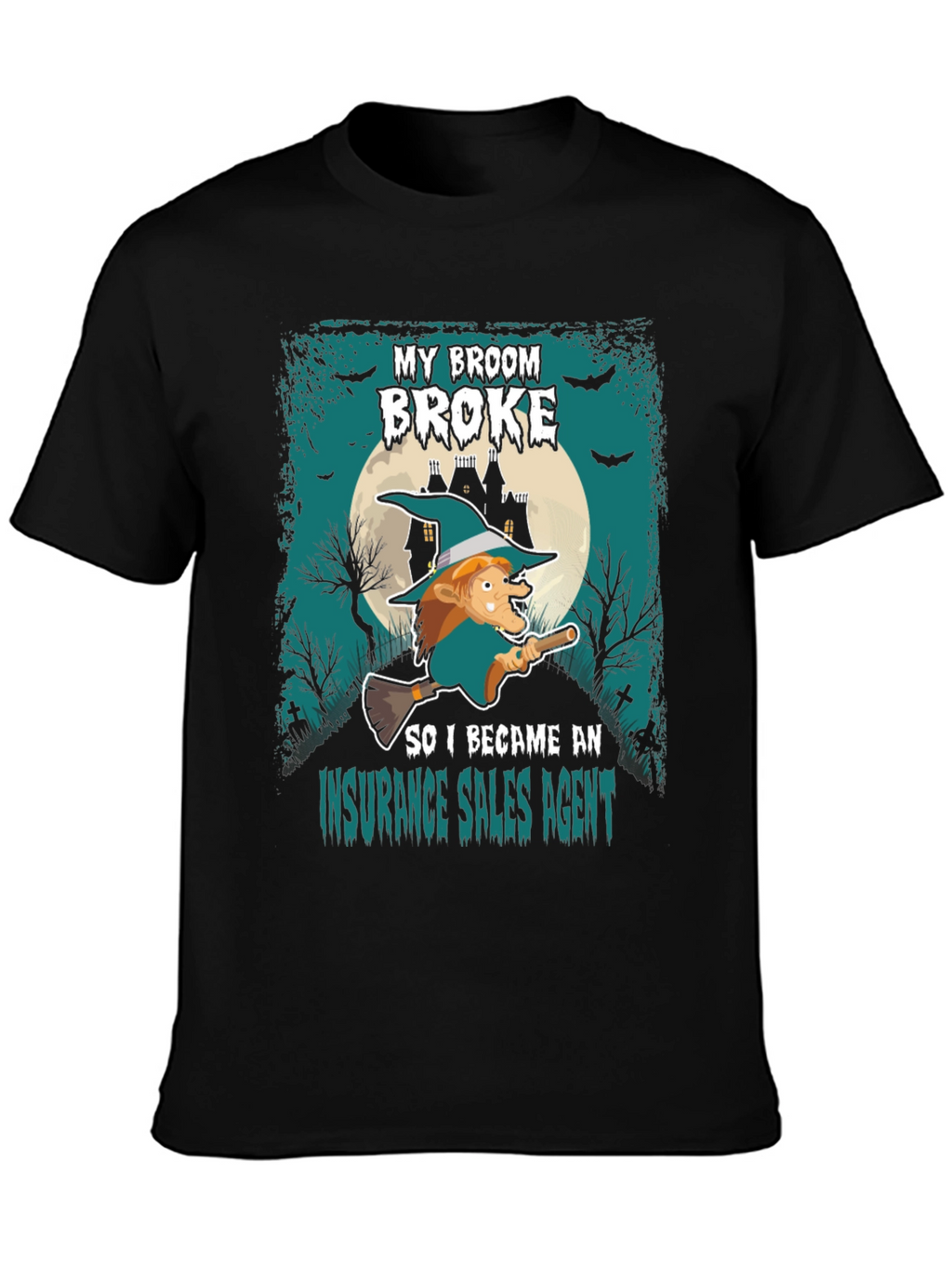 Funny Halloween Insurance Sales Agent T-Shirt