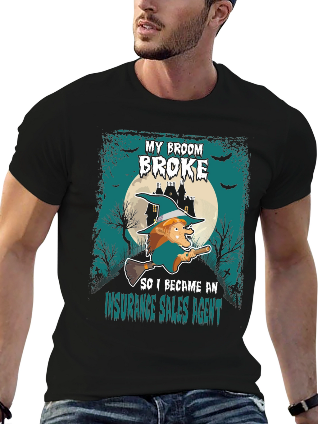 Funny Halloween Insurance Sales Agent T-Shirt