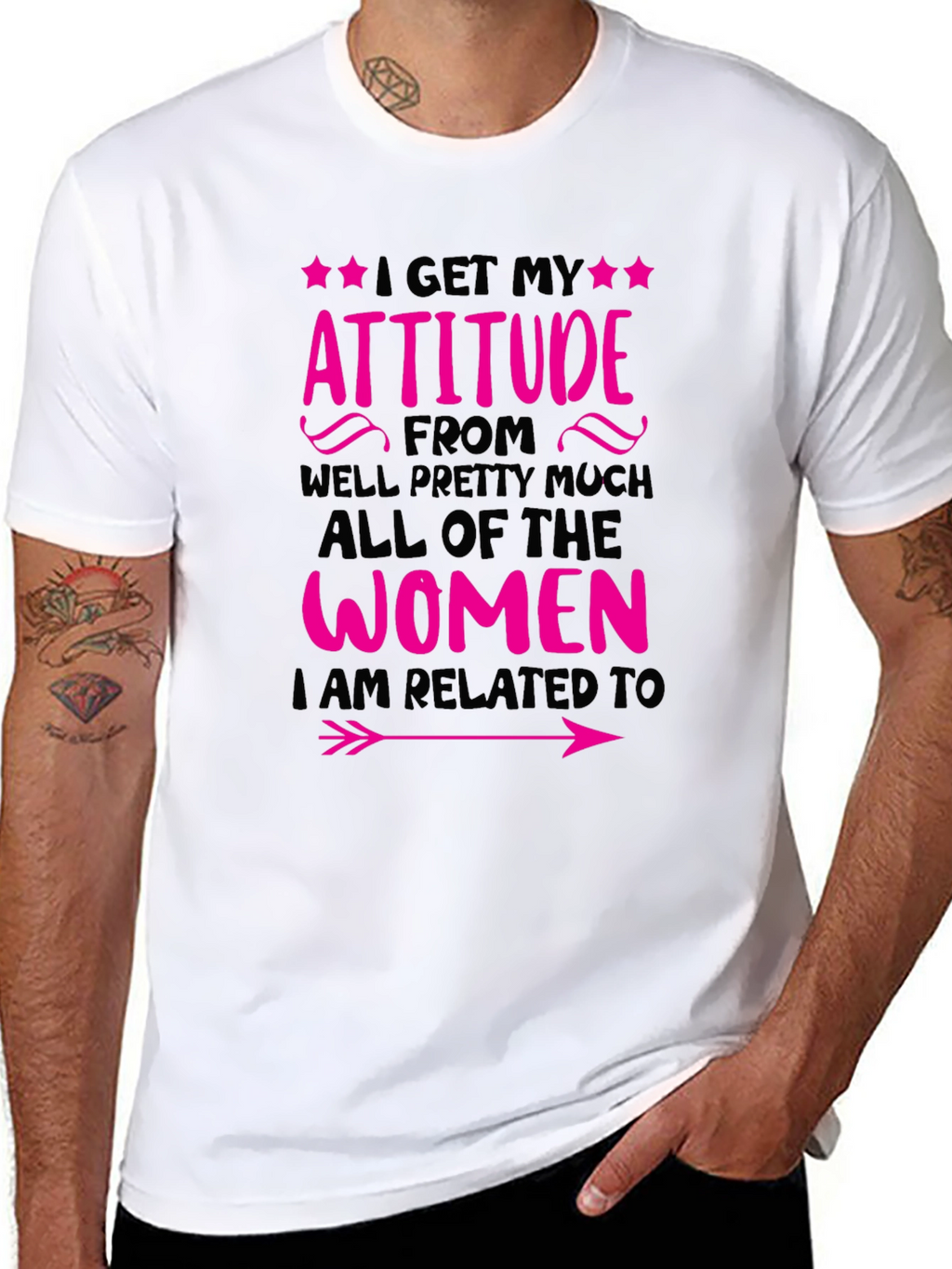 Attitude Women Related To T-Shirt