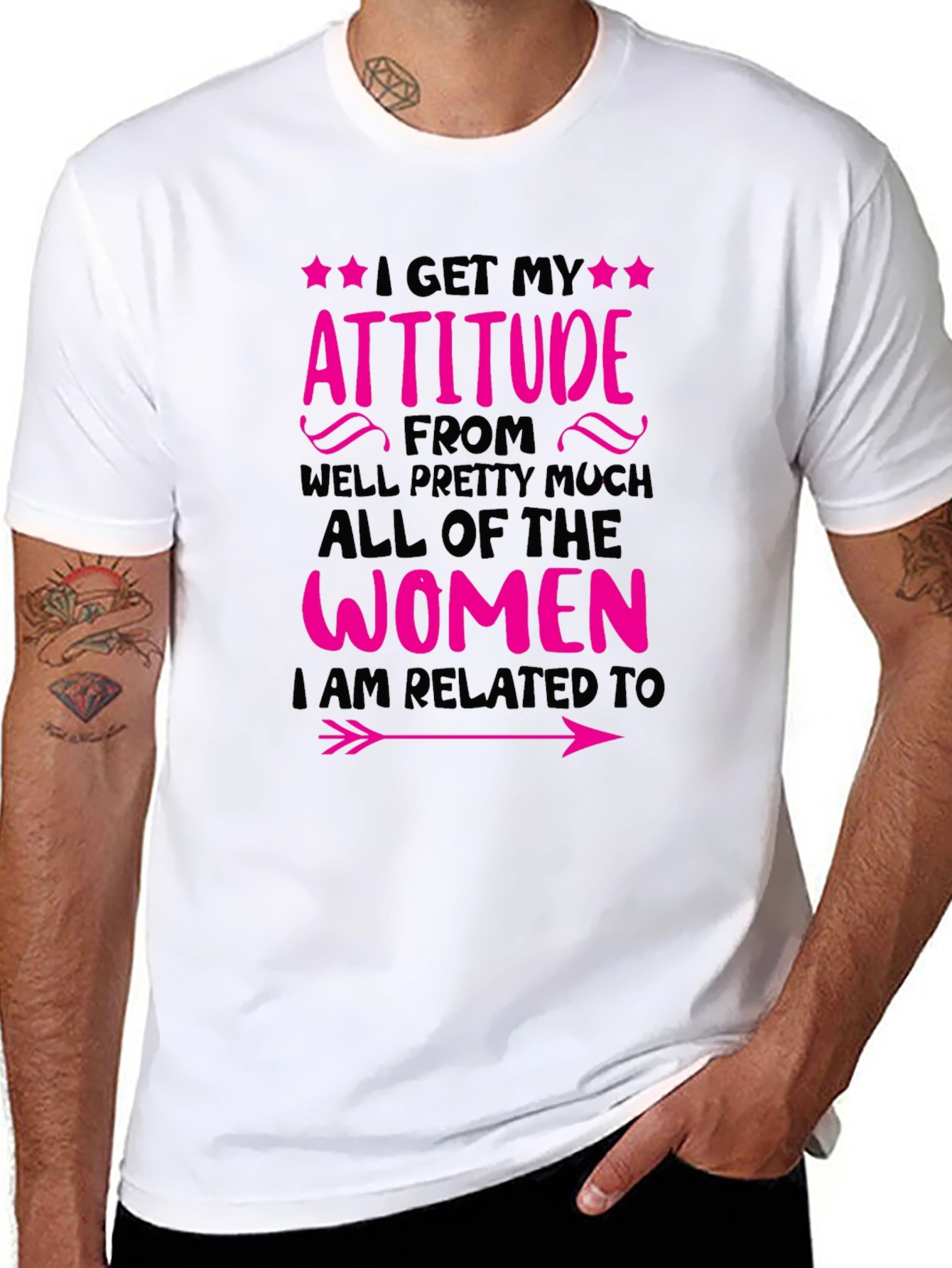 Attitude Women Related To T-Shirt