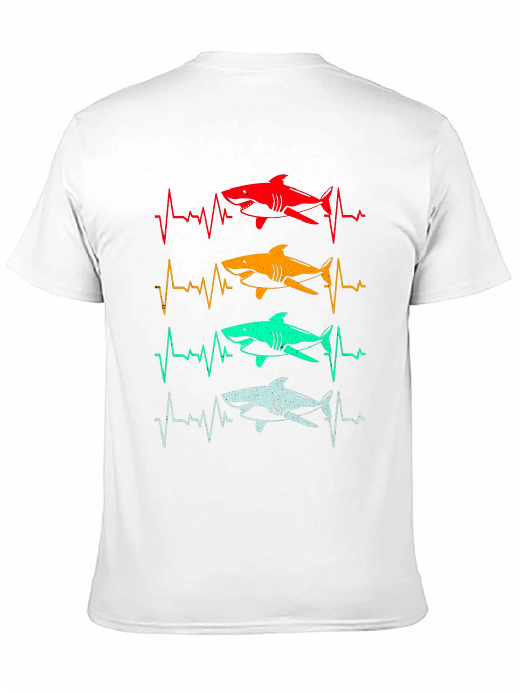 Shark Heartbeat T-Shirt - Fun Graphic Tee