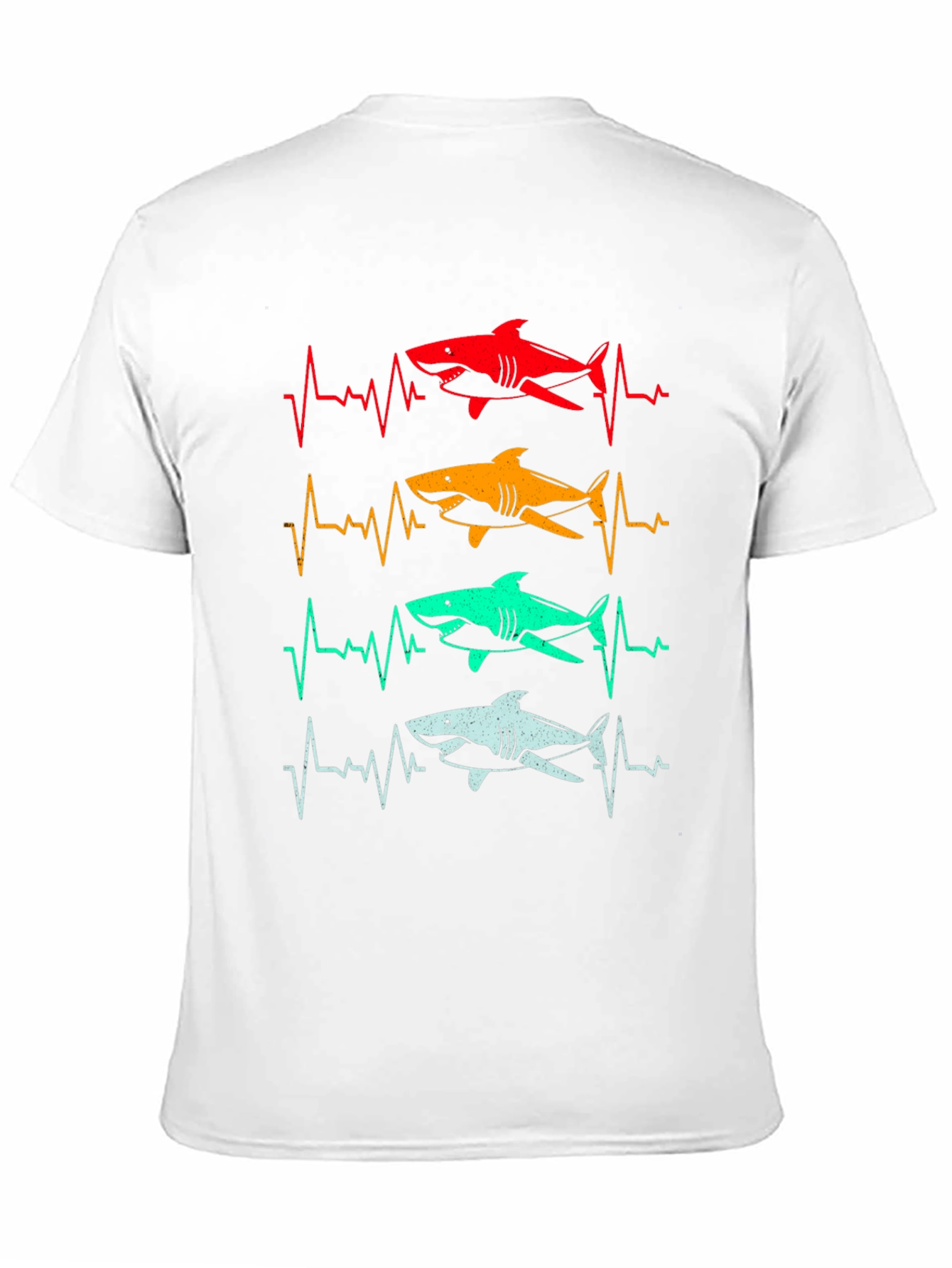 Shark Heartbeat T-Shirt - Fun Graphic Tee