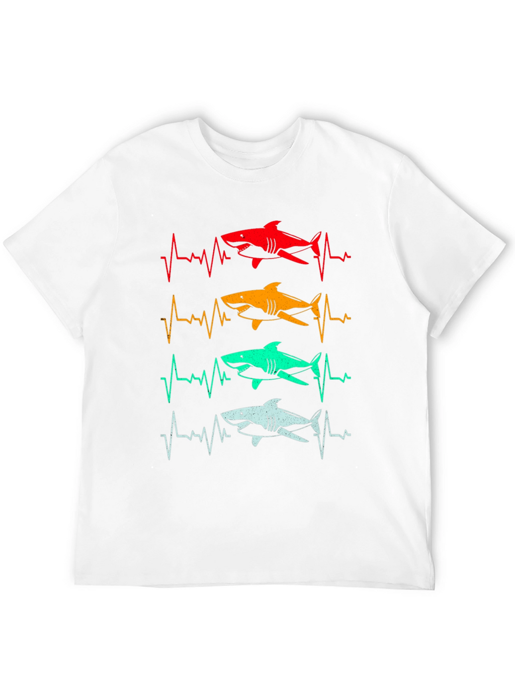 Shark Heartbeat T-Shirt - Fun Graphic Tee