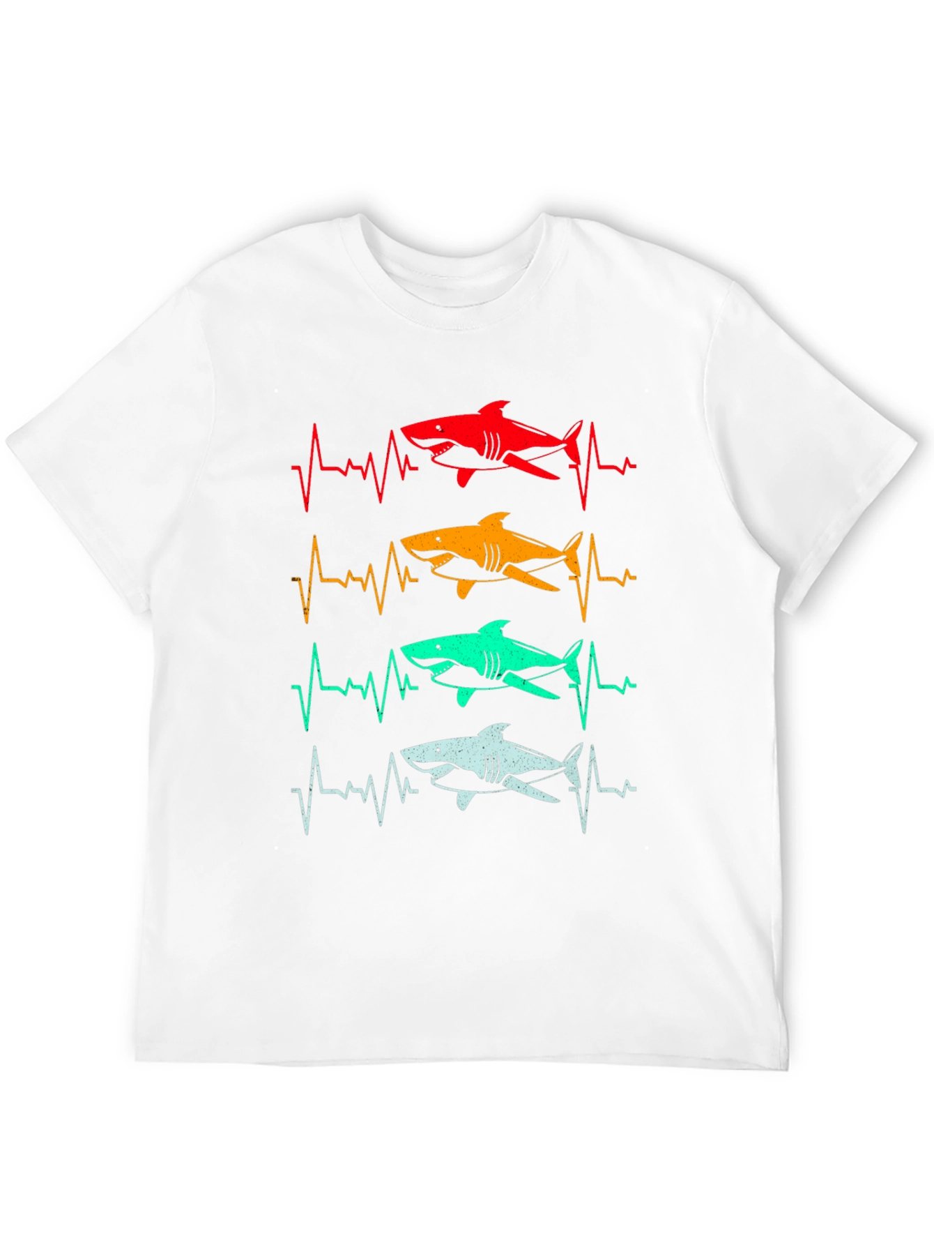 Shark Heartbeat T-Shirt - Fun Graphic Tee