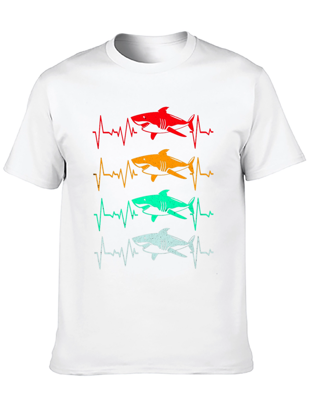 Shark Heartbeat T-Shirt - Fun Graphic Tee