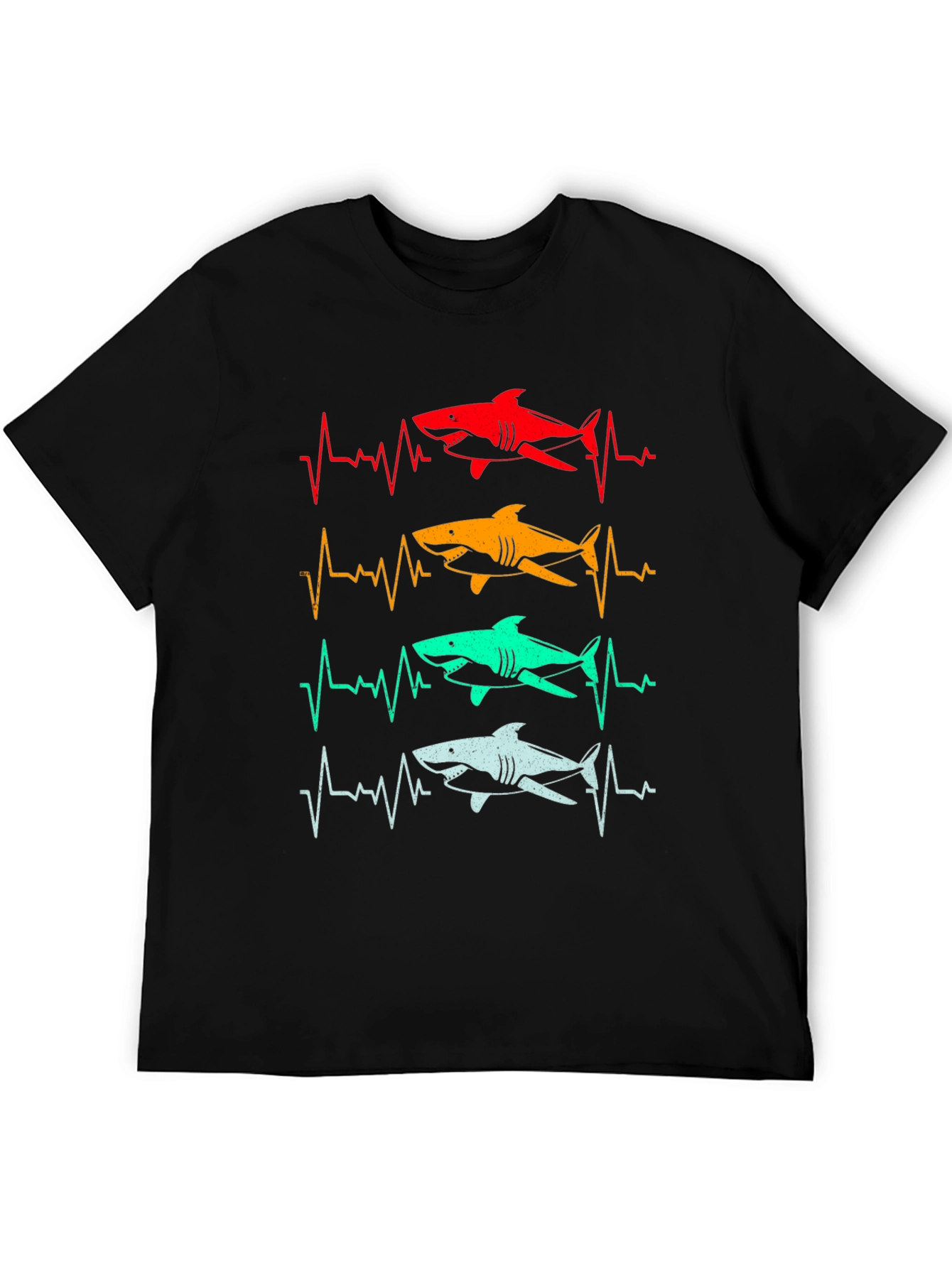 Shark Heartbeat T-Shirt - Fun Graphic Tee