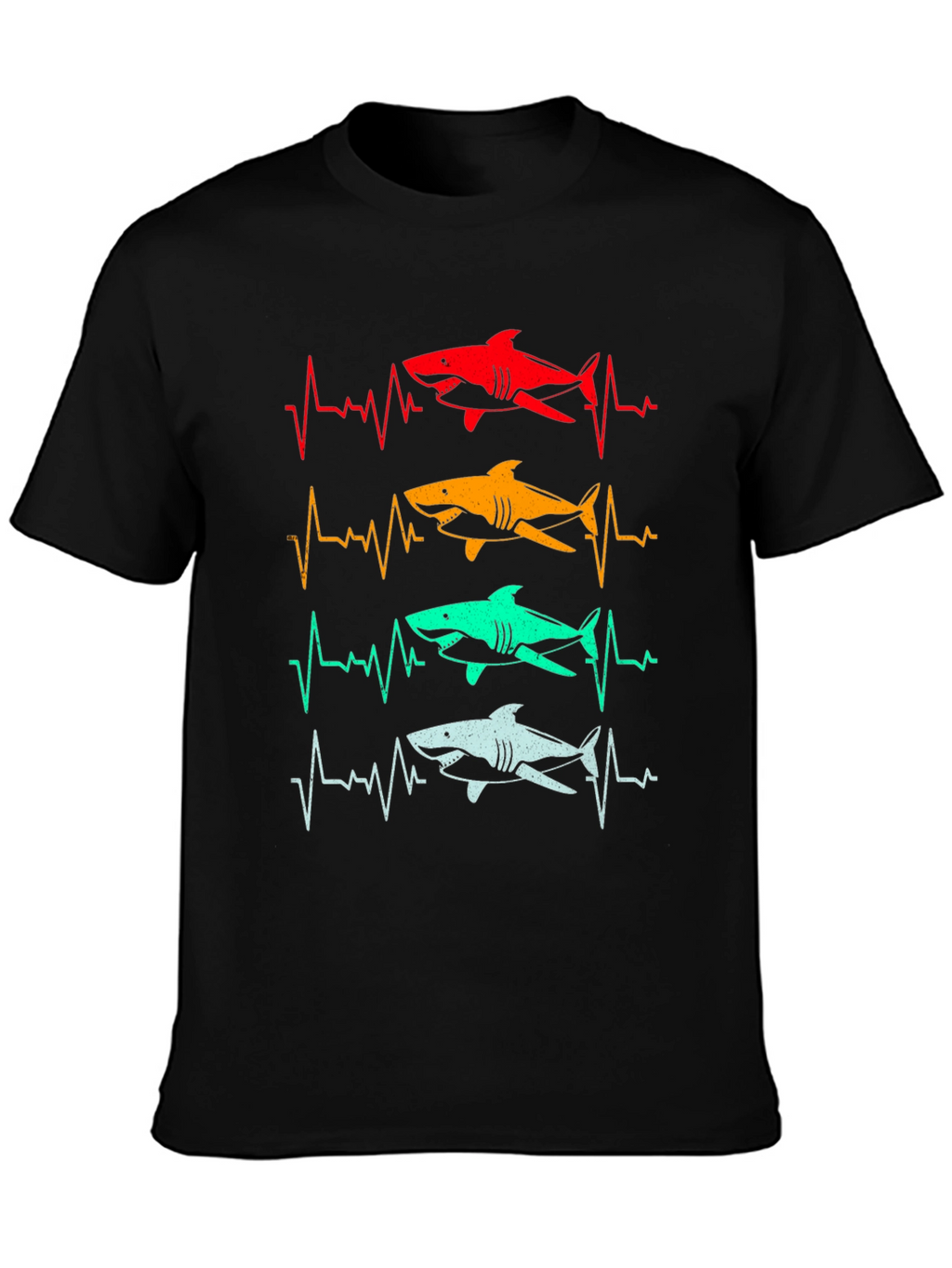 Shark Heartbeat T-Shirt - Fun Graphic Tee