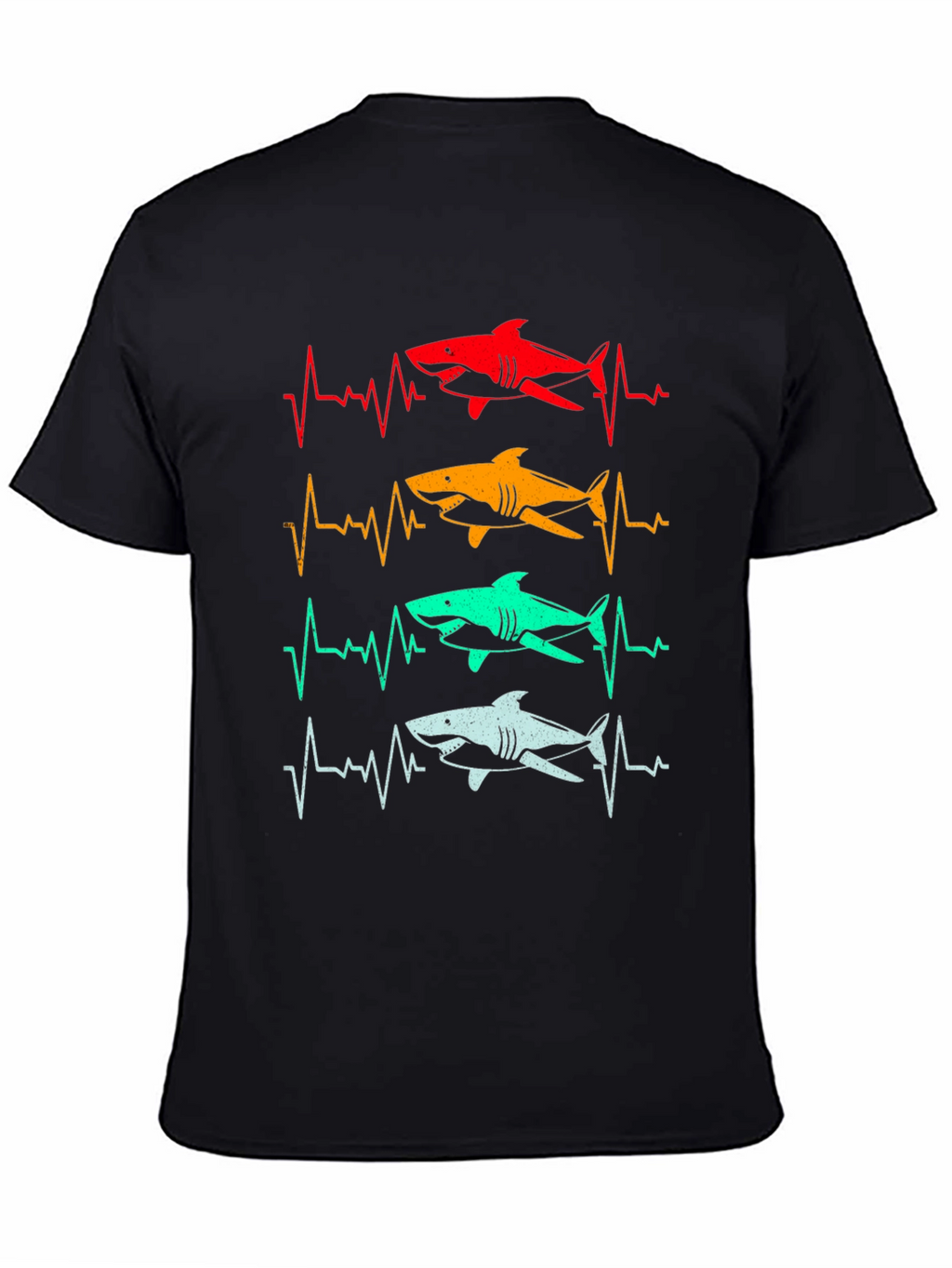 Shark Heartbeat T-Shirt - Fun Graphic Tee