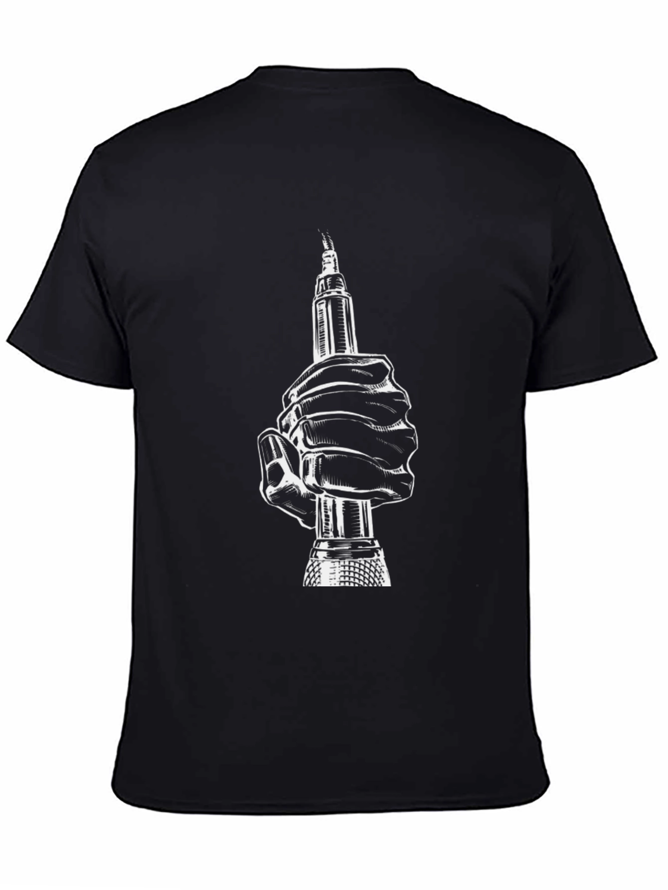 Tattoo Artist Hand Black T-Shirt