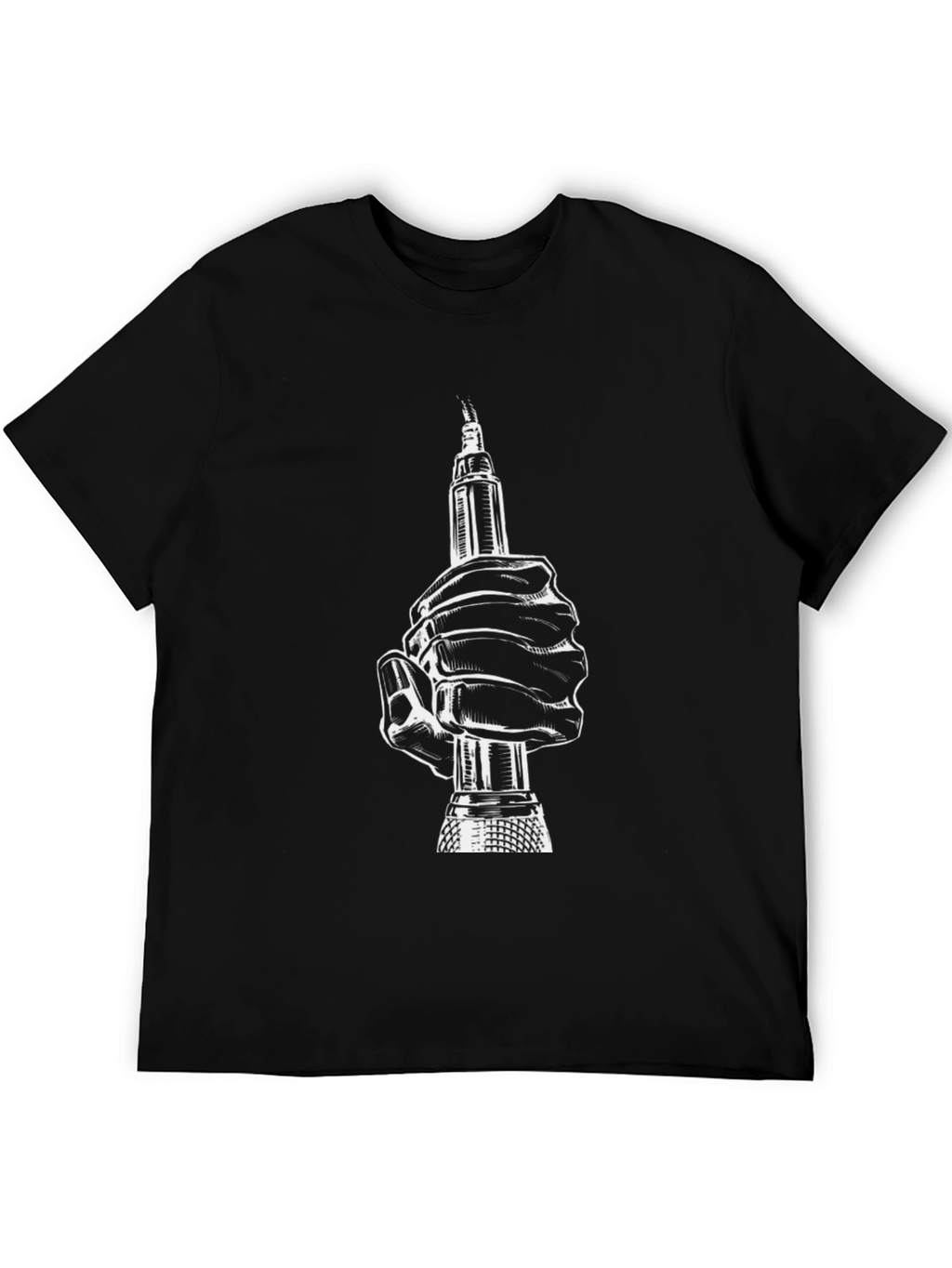 Tattoo Artist Hand Black T-Shirt