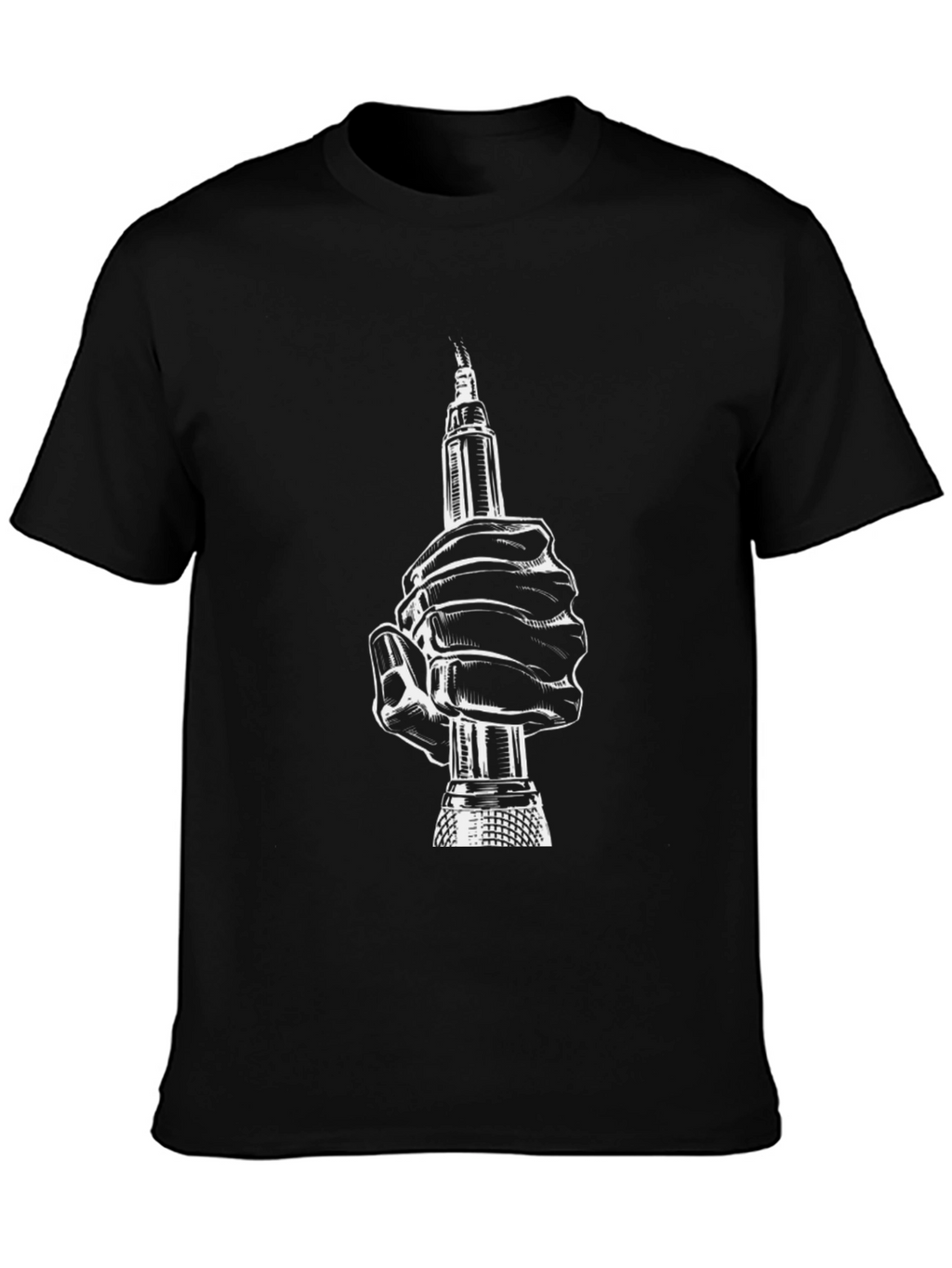 Tattoo Artist Hand Black T-Shirt