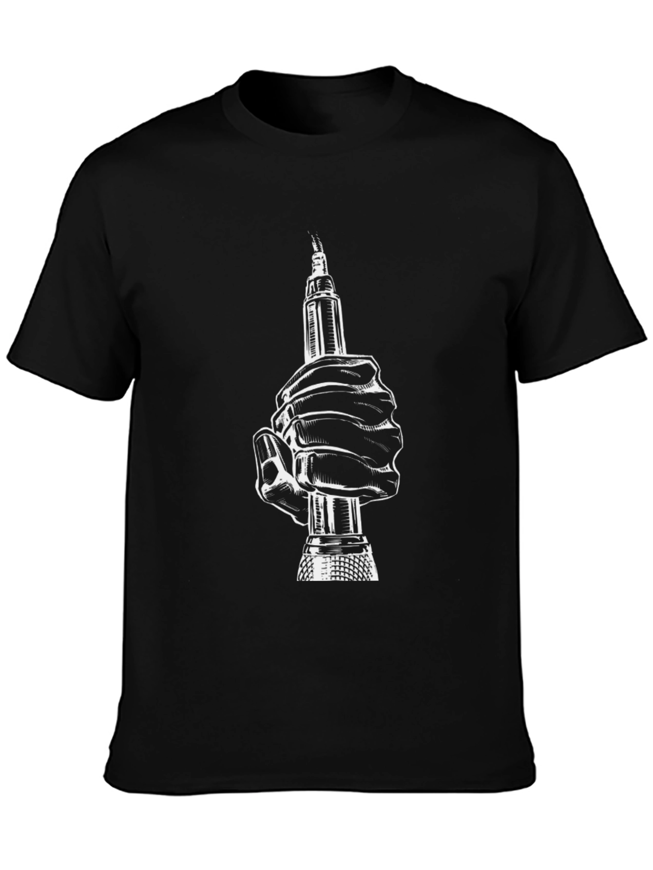Tattoo Artist Hand Black T-Shirt