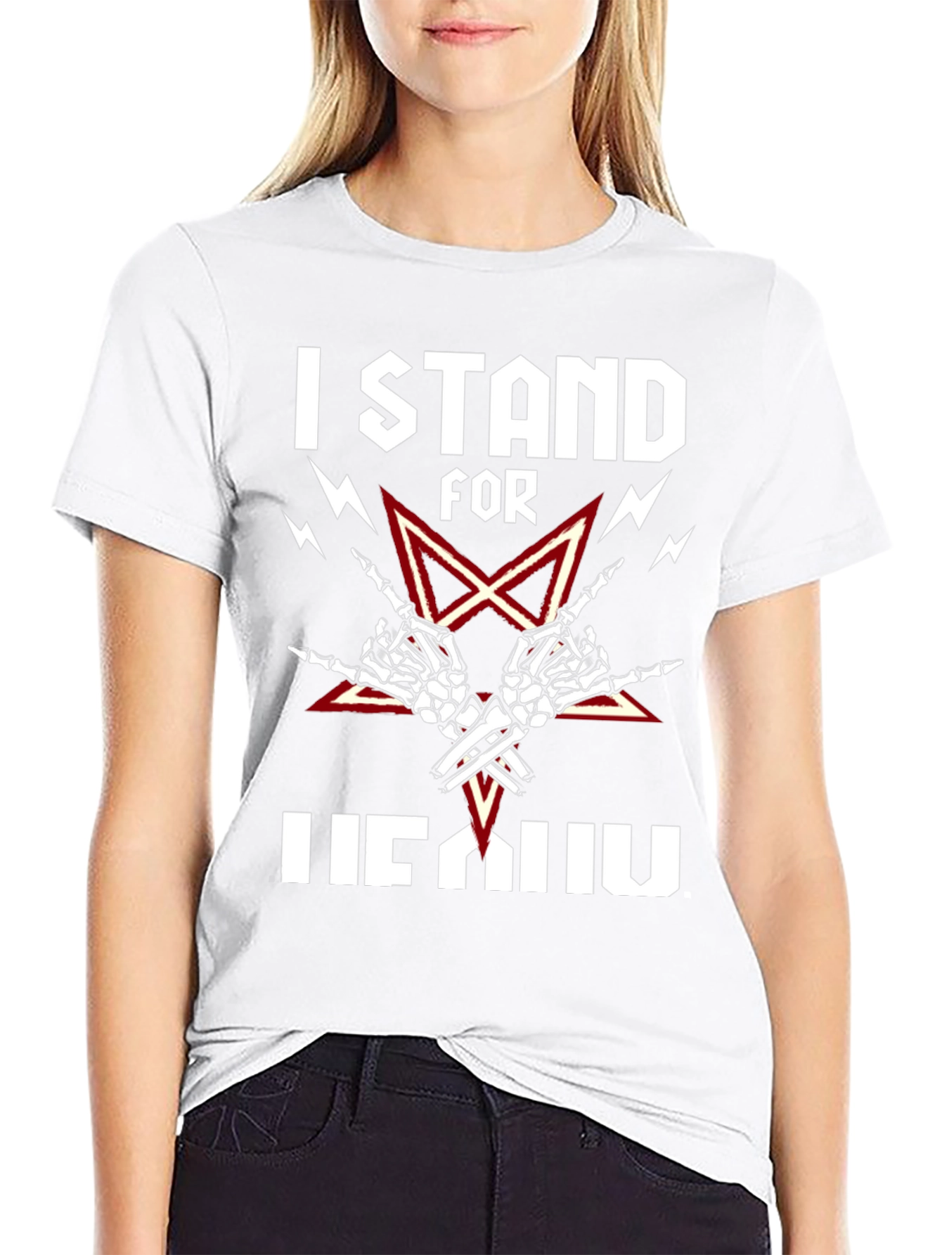I Stand For Heavy Metal Black T-Shirt