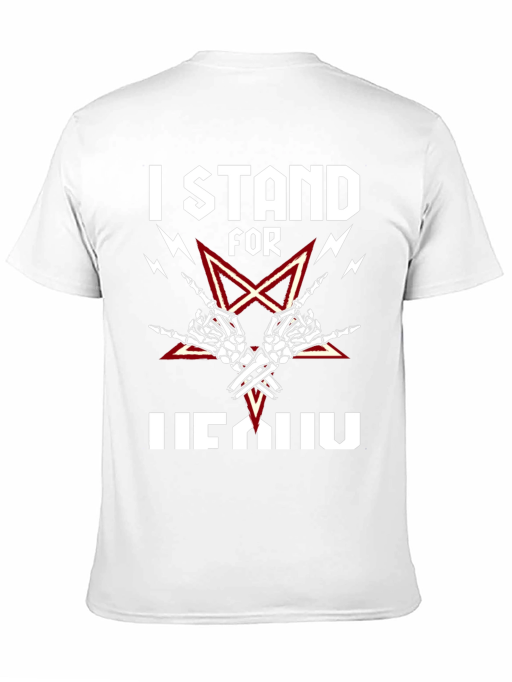 I Stand For Heavy Metal Black T-Shirt