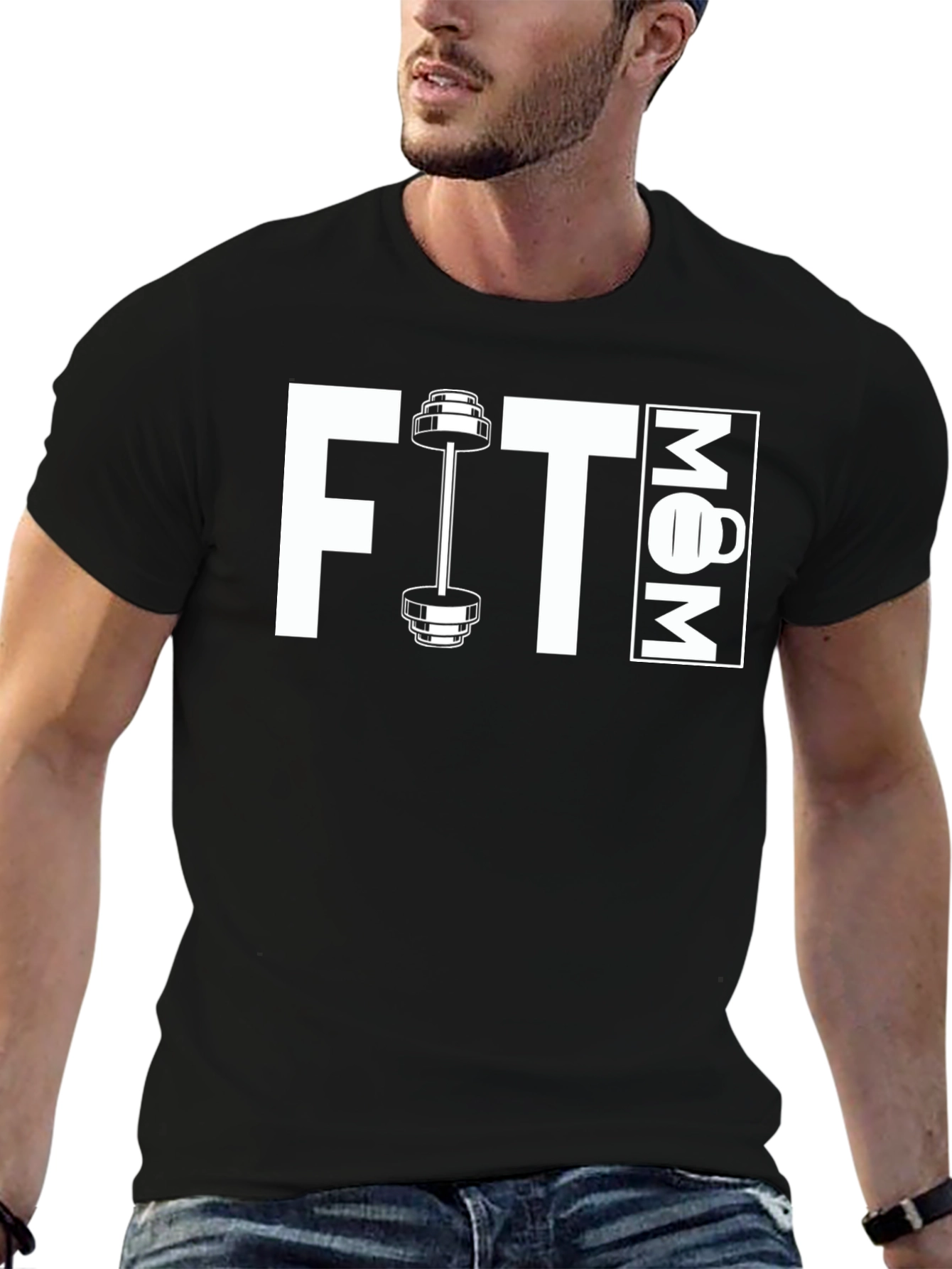 Fit Mom Black T-Shirt