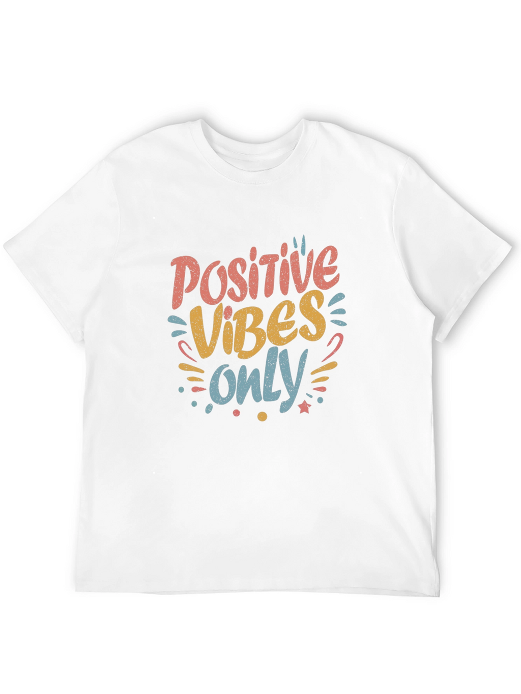 Positive Vibes Only Graphic Tee - Black