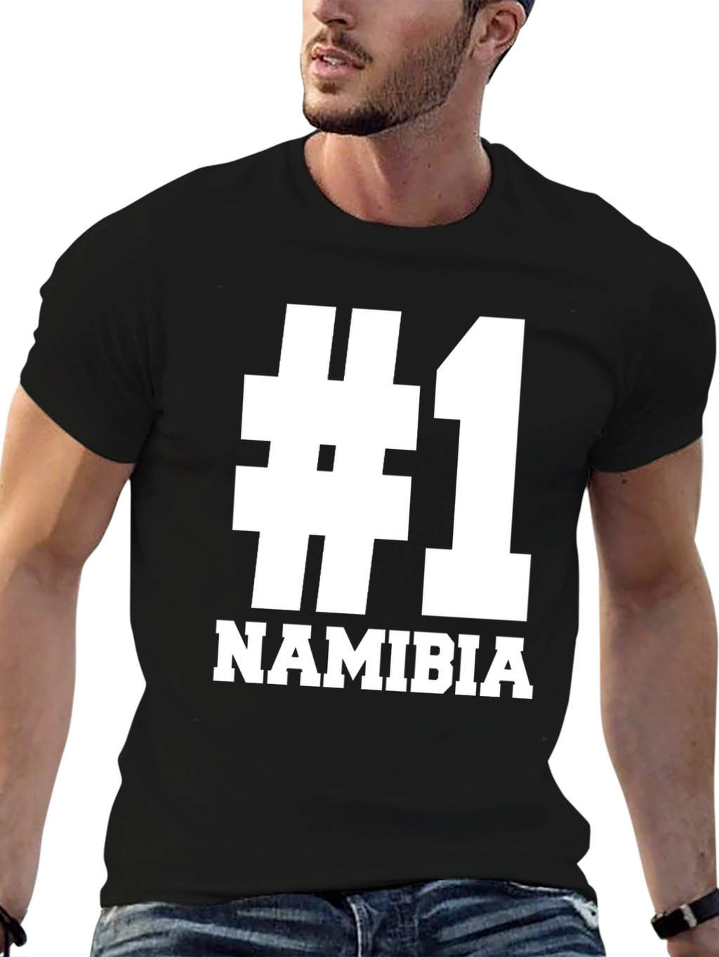 Namibia #1 Black T-Shirt
