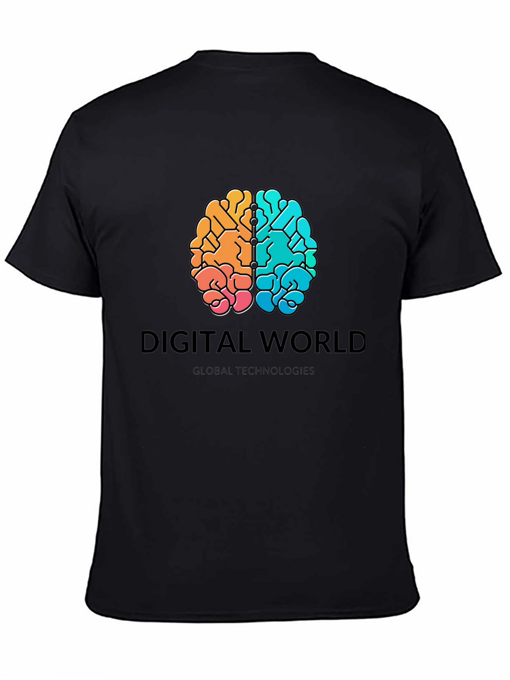Digital World Brain Graphic T-Shirt