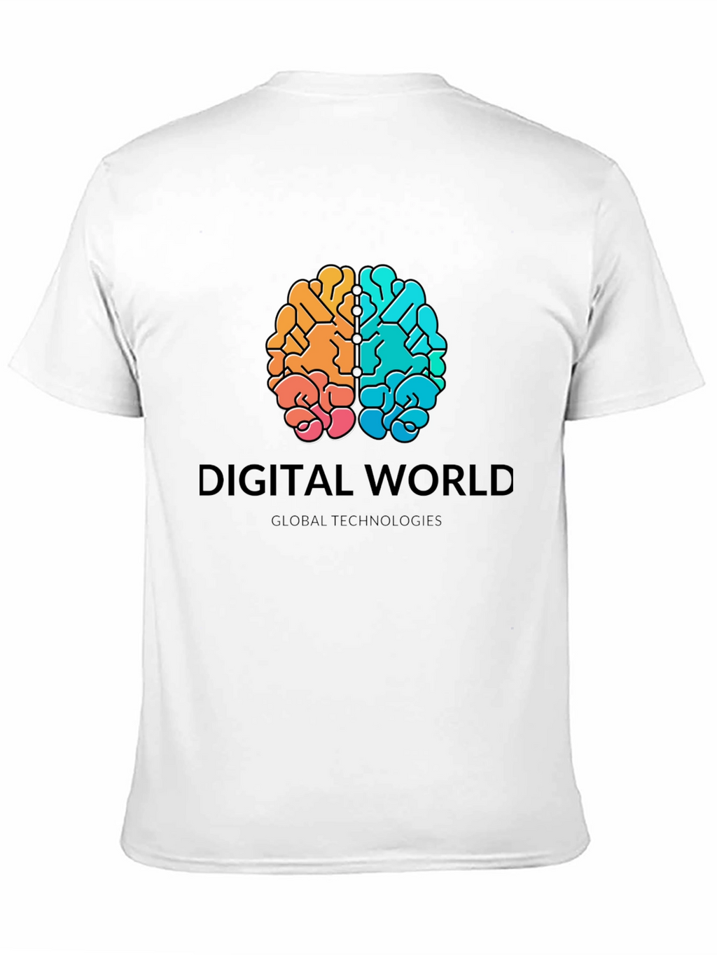 Digital World Brain Graphic T-Shirt