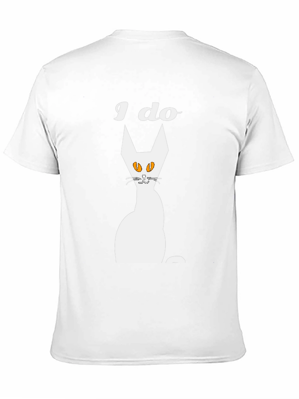 I Do Cat Graphic T-Shirt - Mens Black Tee