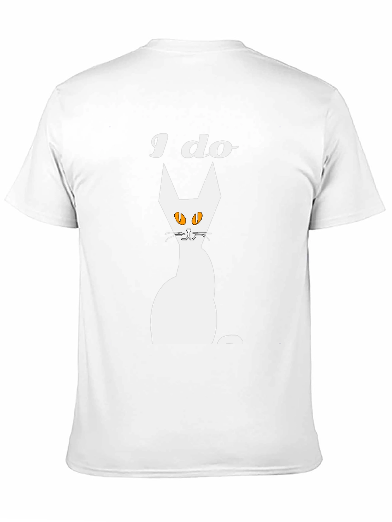I Do Cat Graphic T-Shirt - Mens Black Tee