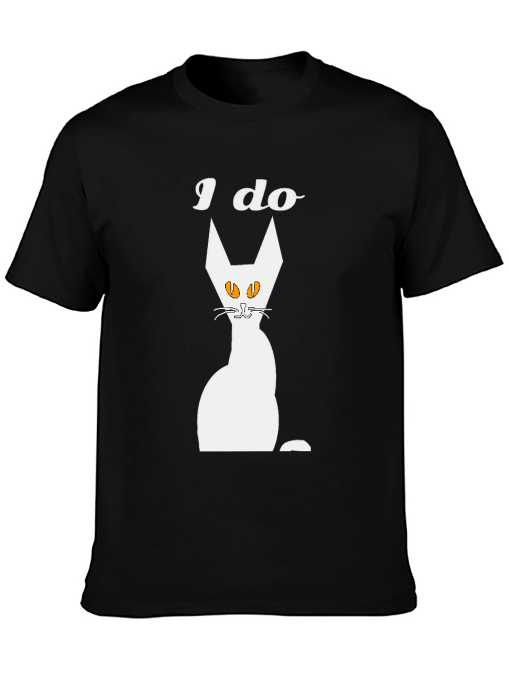 I Do Cat Graphic T-Shirt - Mens Black Tee