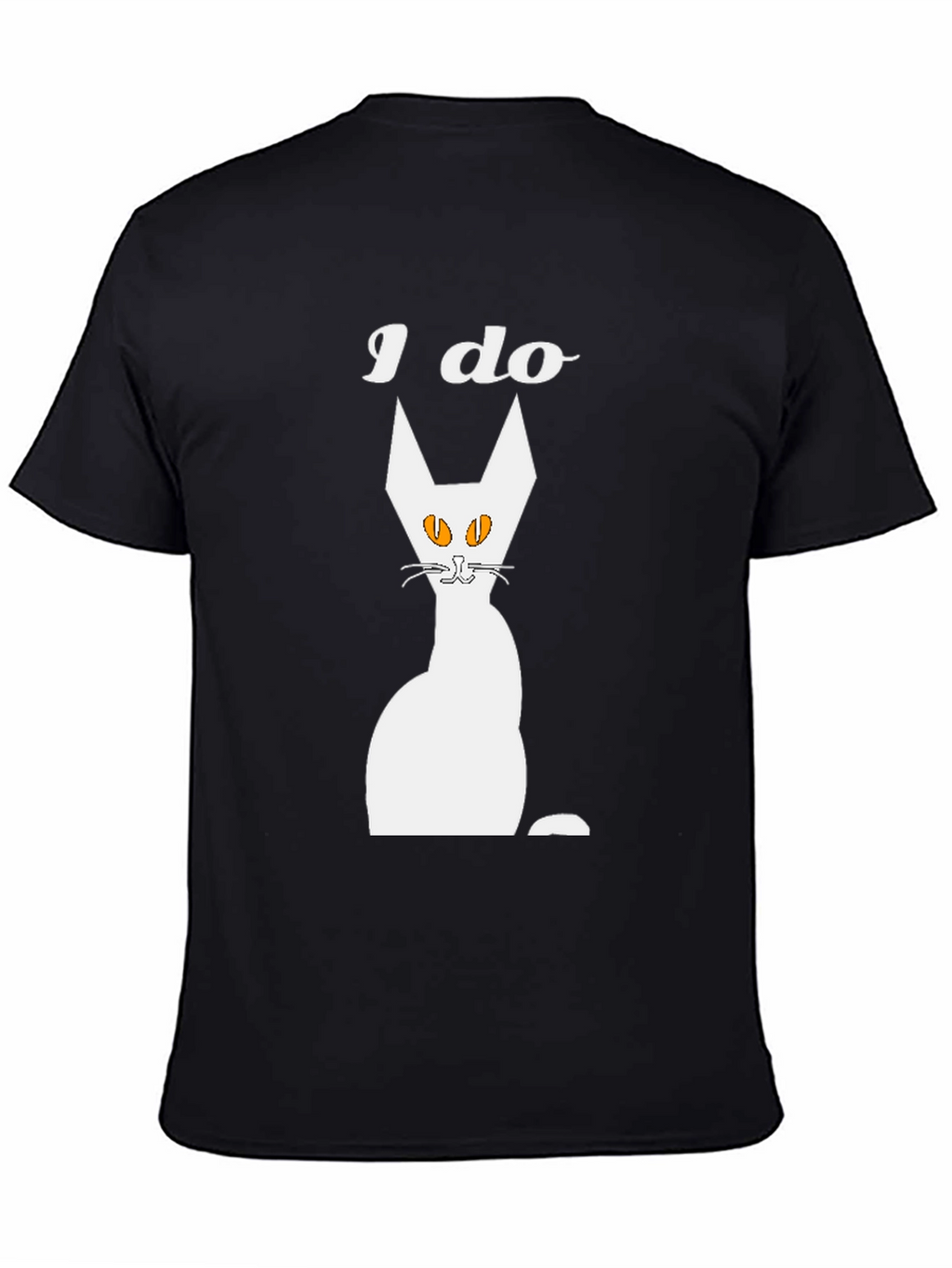 I Do Cat Graphic T-Shirt - Mens Black Tee