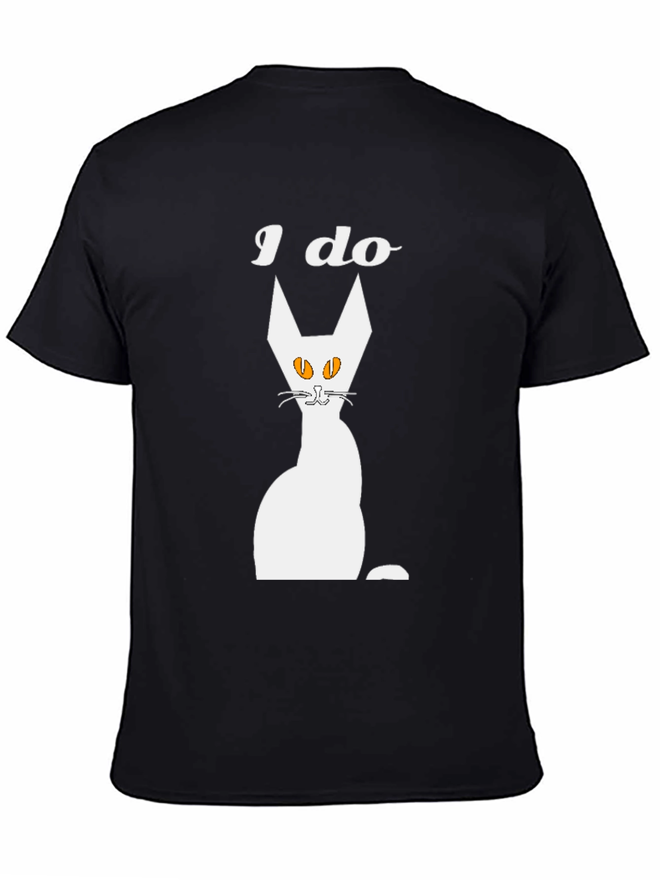 I Do Cat Graphic T-Shirt - Mens Black Tee