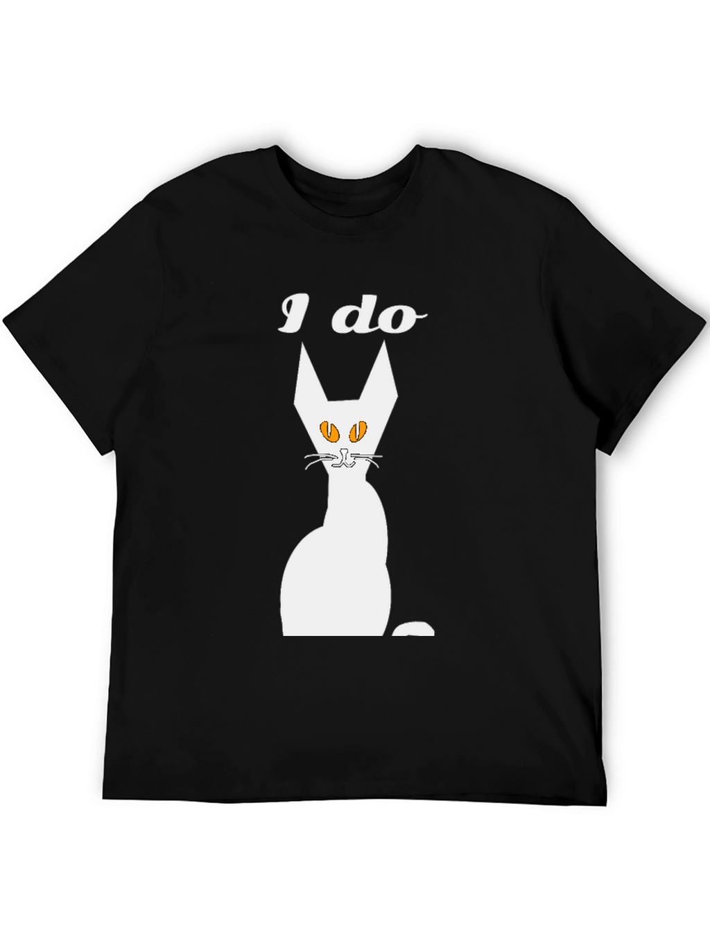 I Do Cat Graphic T-Shirt - Mens Black Tee