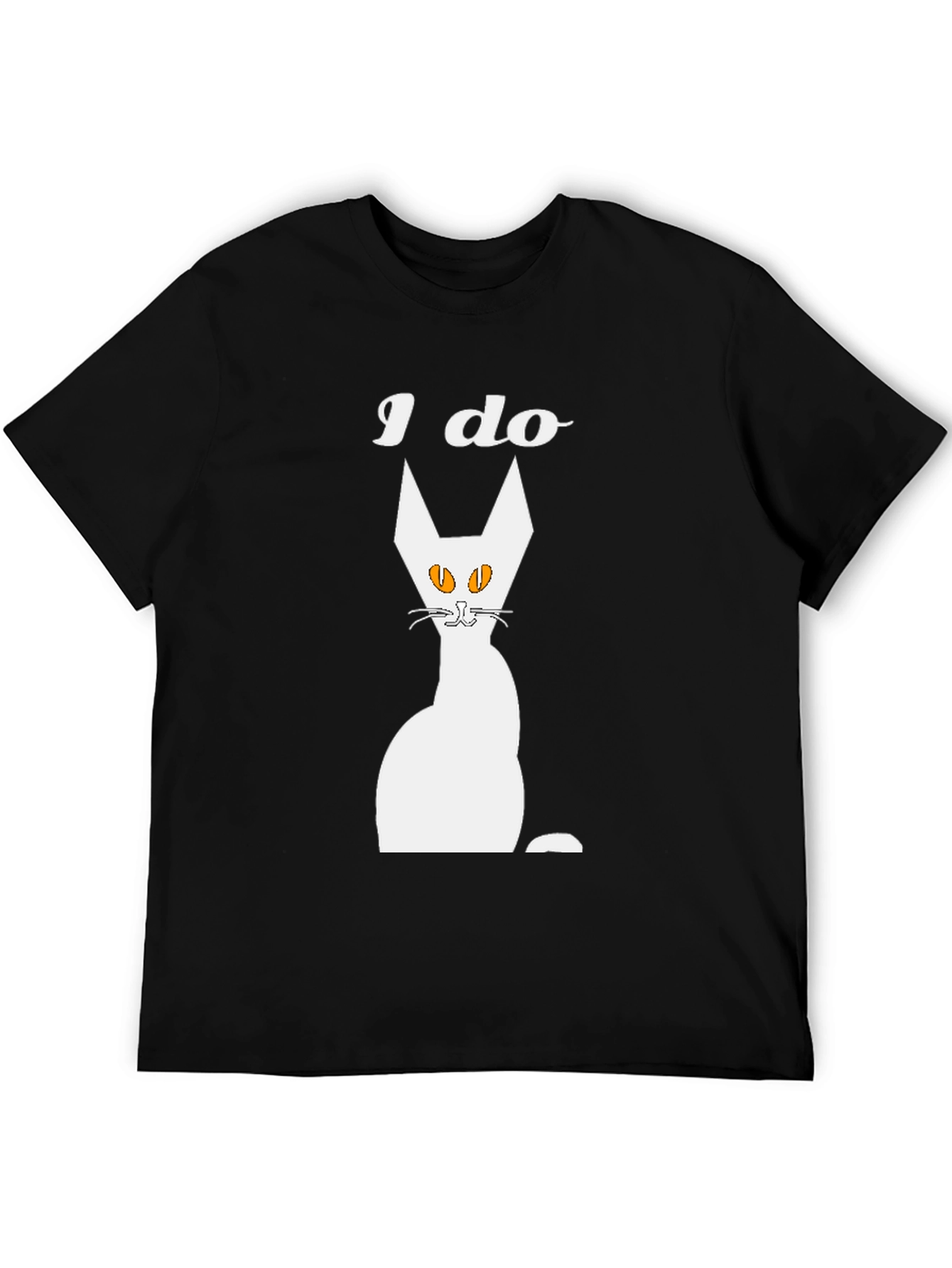 I Do Cat Graphic T-Shirt - Mens Black Tee