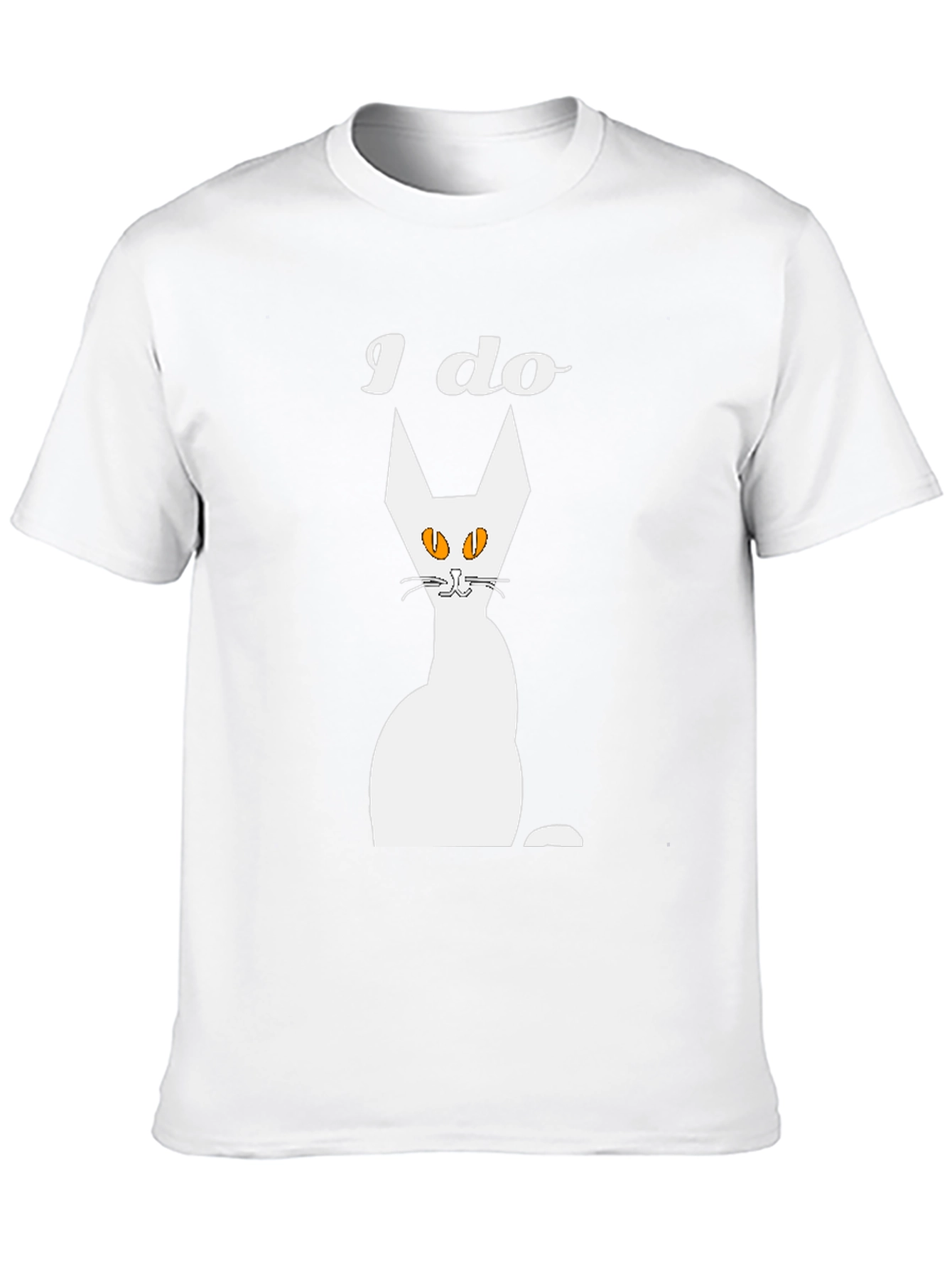 I Do Cat Graphic T-Shirt - Mens Black Tee