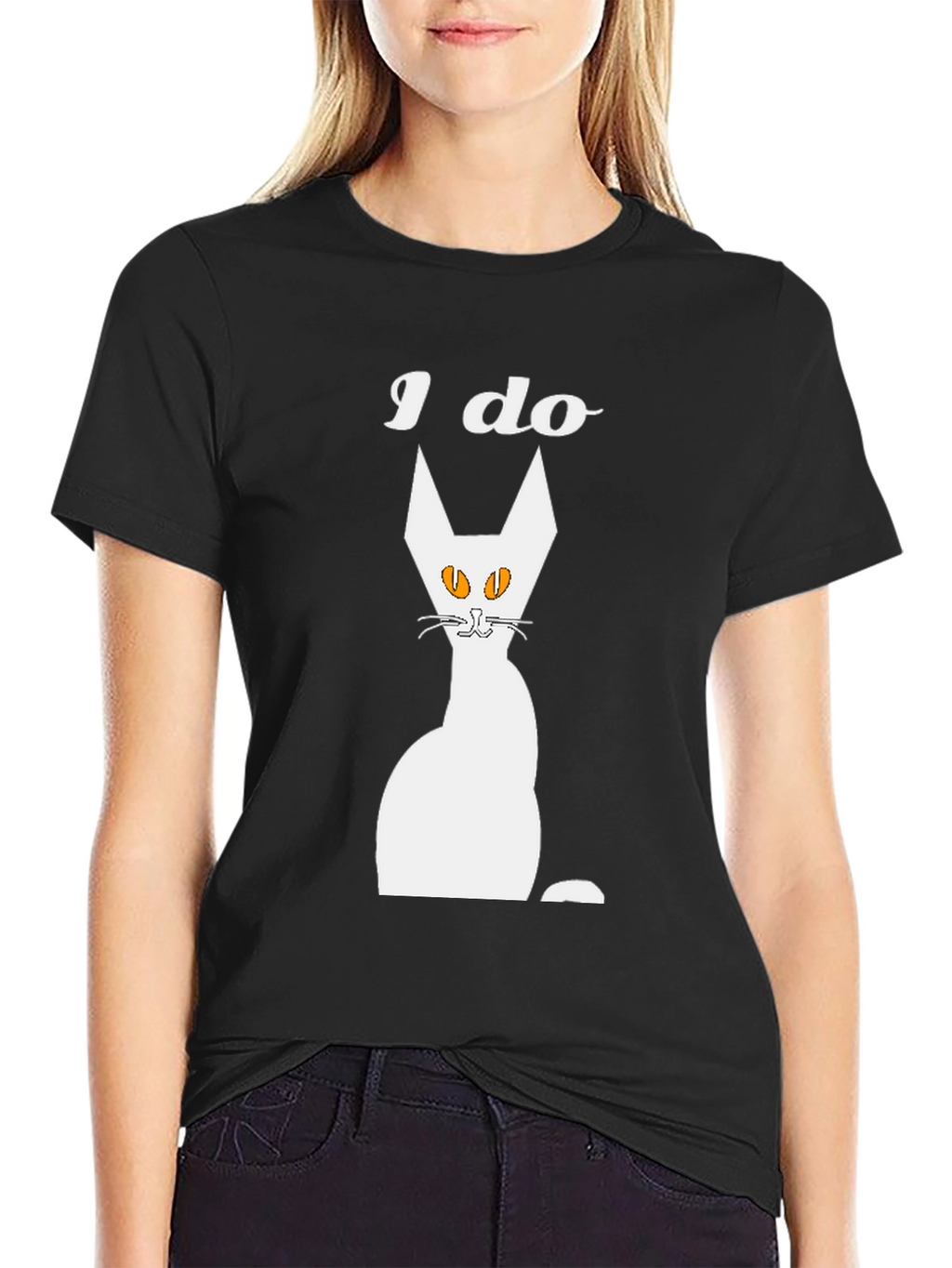 I Do Cat Graphic T-Shirt - Mens Black Tee