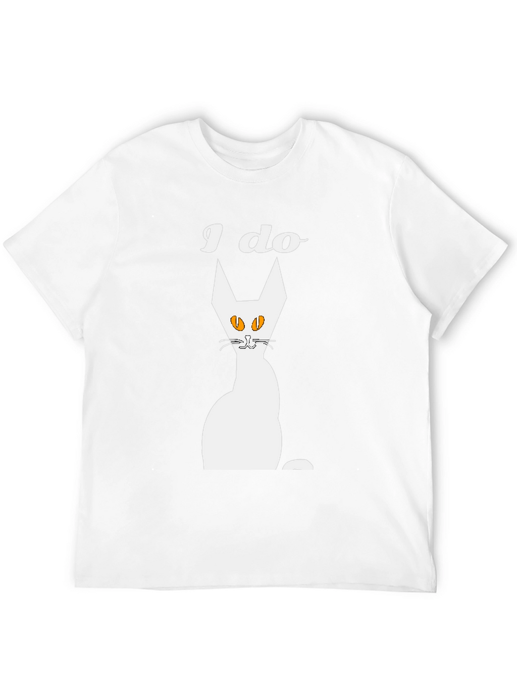 I Do Cat Graphic T-Shirt - Mens Black Tee