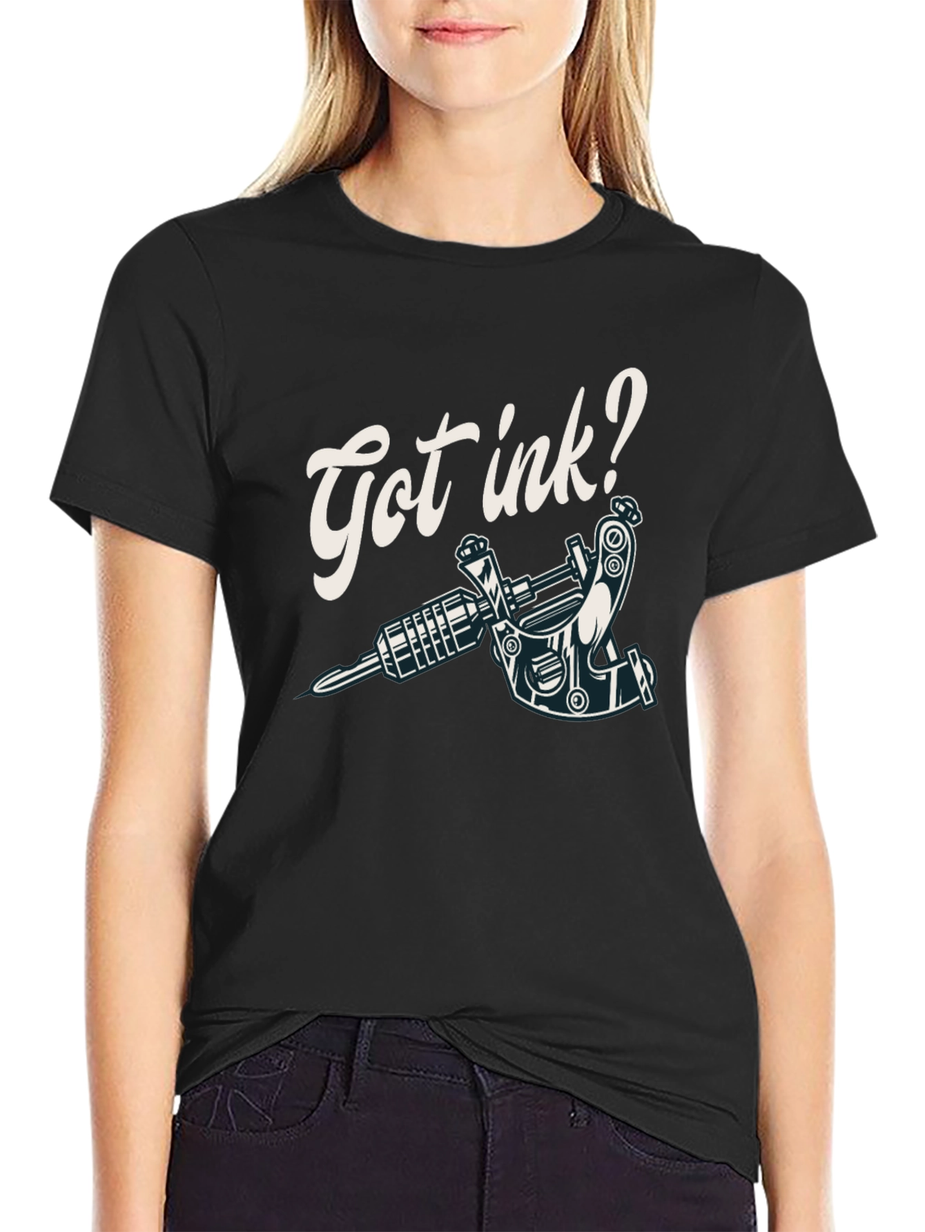 Got Ink? Black Graphic T-Shirt