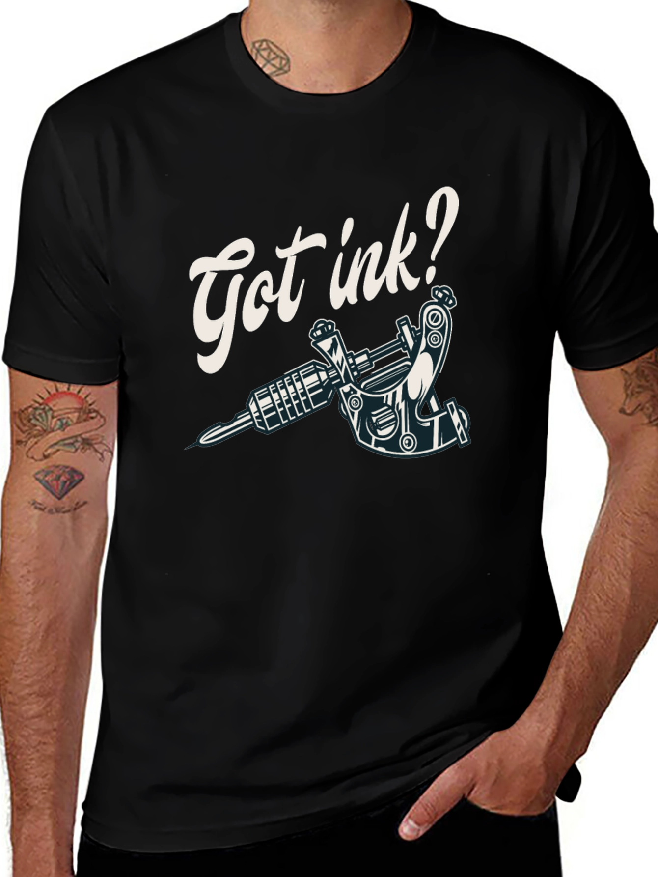 Got Ink? Black Graphic T-Shirt