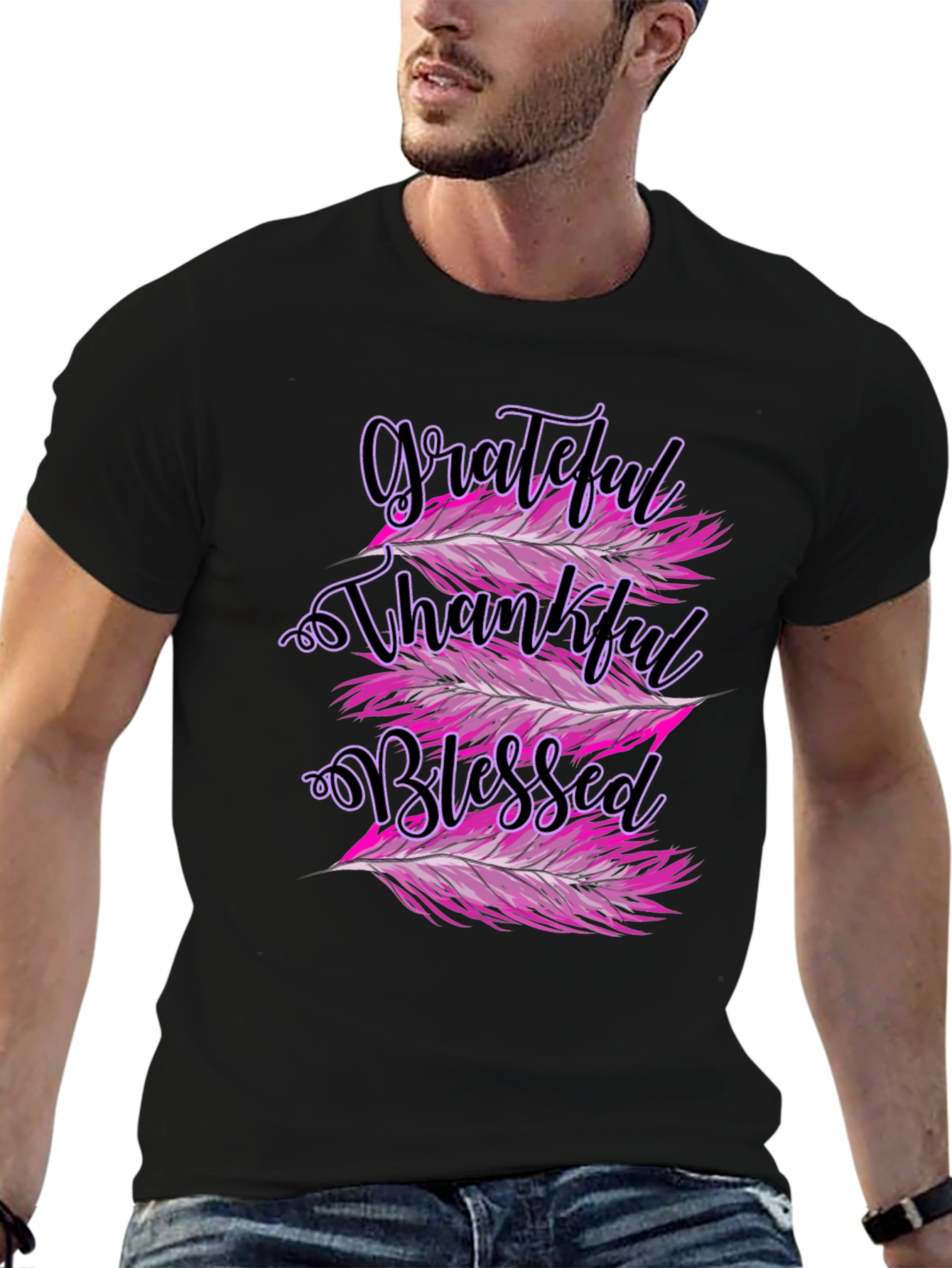 Grateful Thankful Blessed Graphic Tee